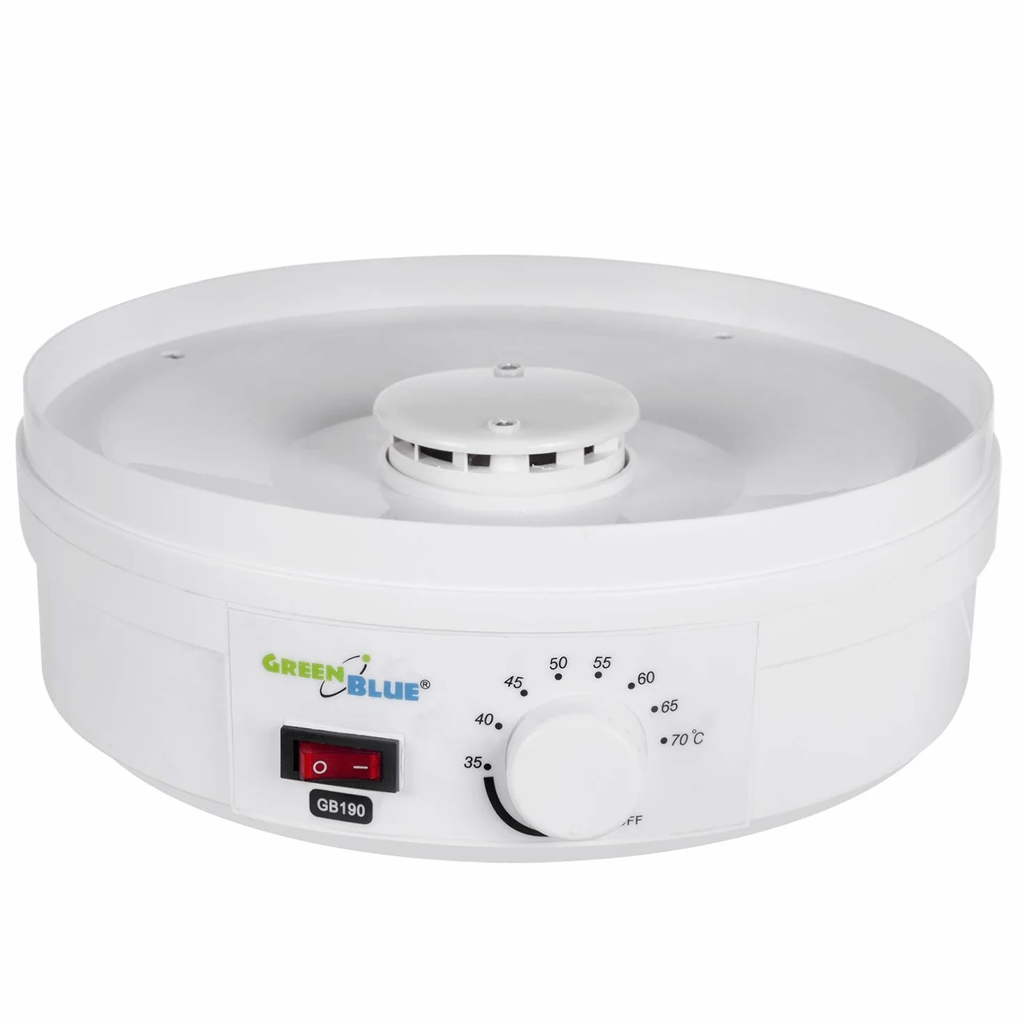 Green Blue GB190 Deshidratador de Alimentos 250W 5 Bandejas 35-70°C sin BPA