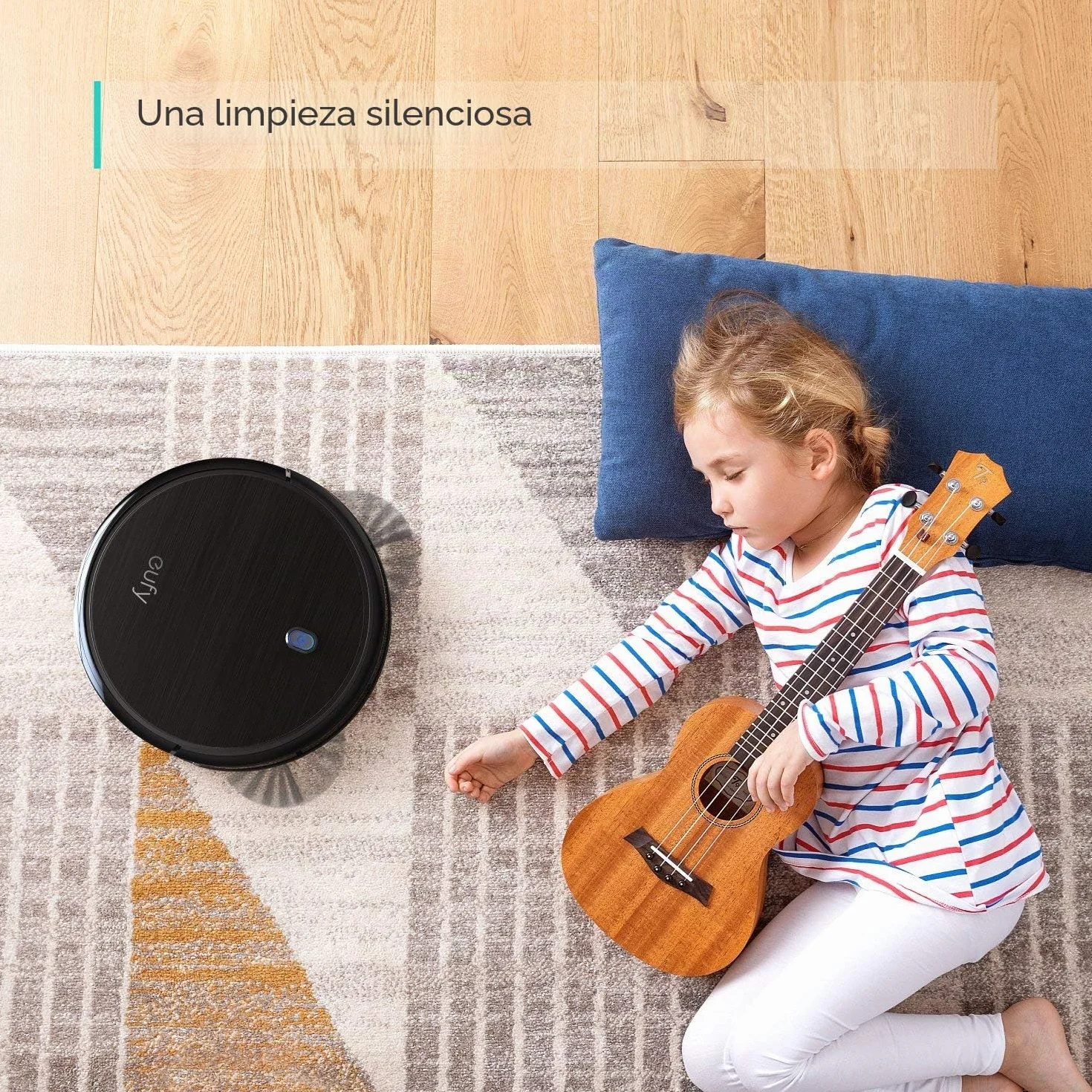 Robot Aspirador eufy RoboVac 11S (Slim) con BoostIQ, superdelgado, Fuerte Fuerza de succión de 1300 Pa, aspiradora robótica autocargable, Ideal para propietarios de Mascotas (reacondicionado)