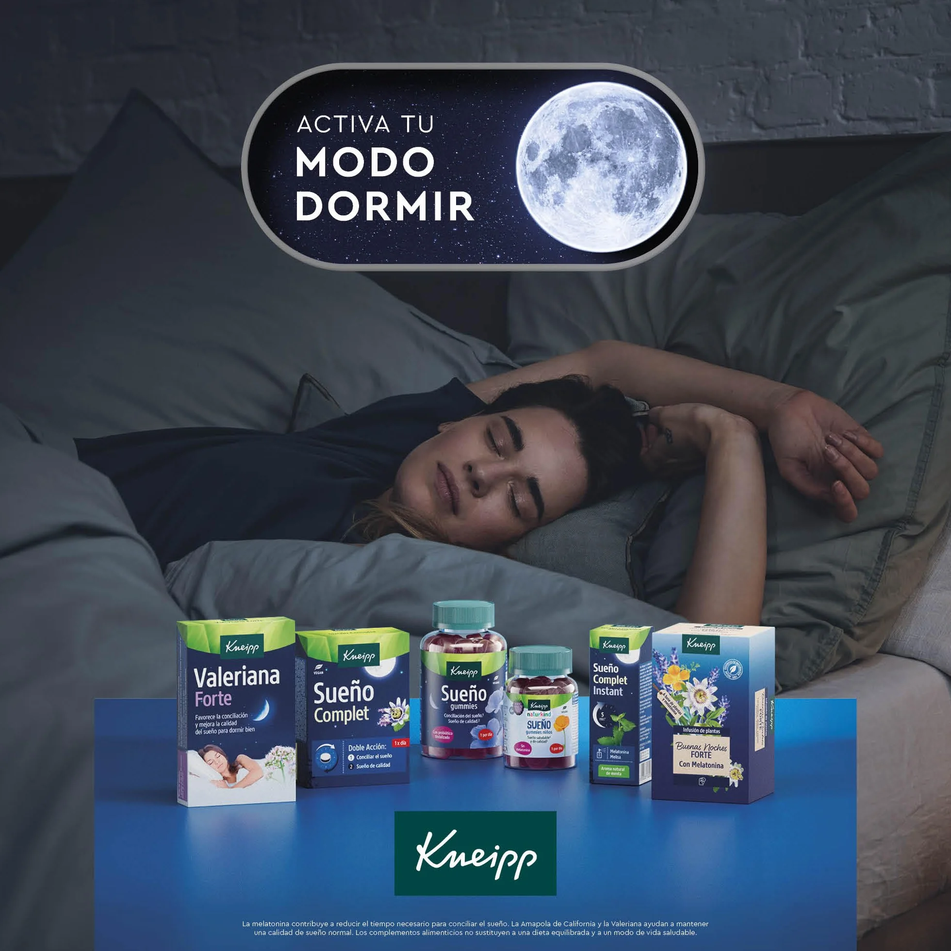 Kneipp Infusión Buenas Noches Forte, Melatonina, Pasiflora y Lavanda, 20 Bolsitas (1,5 g)