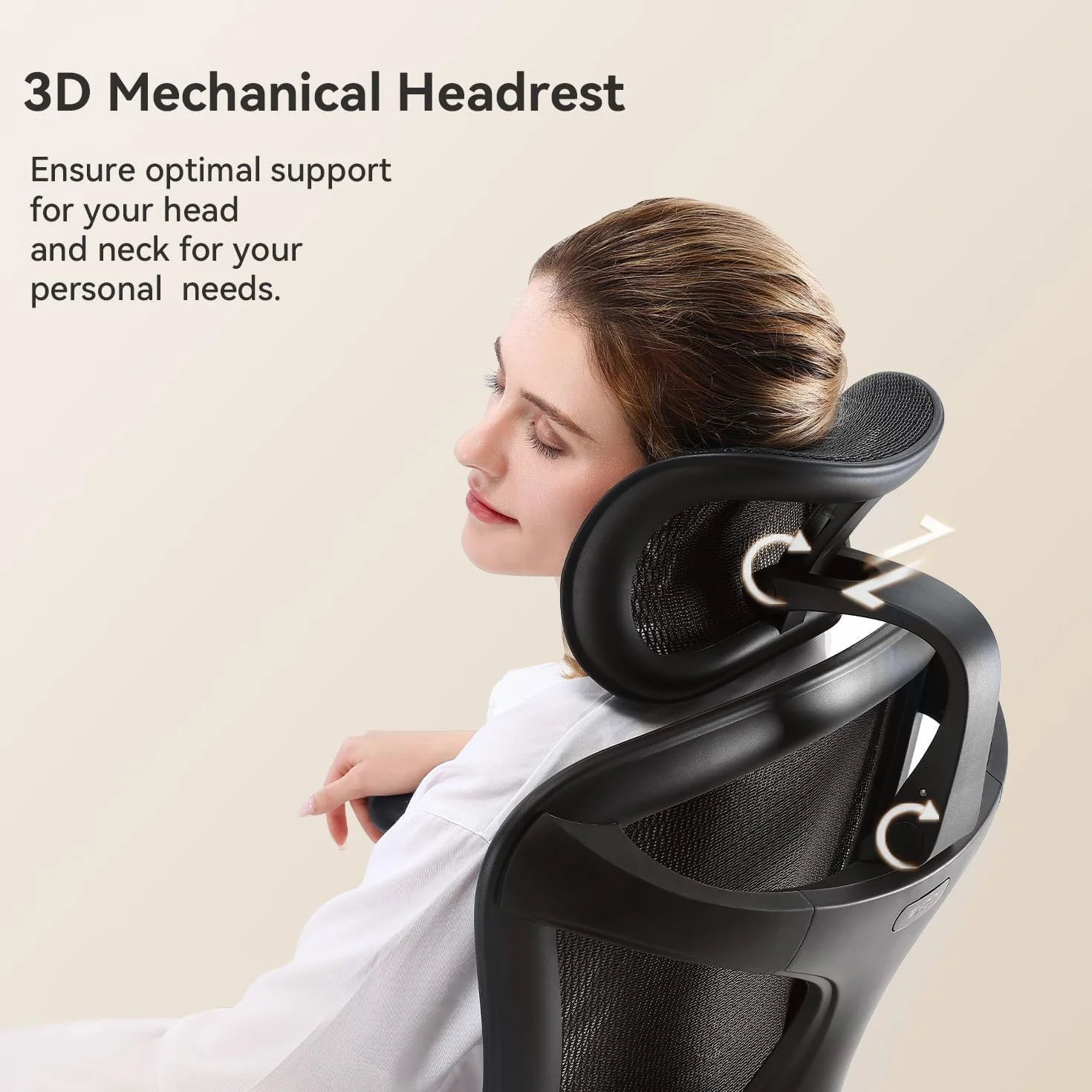 Garvee Silla de Oficina Ergonómica Grandeza y Robusta - Respaldo Alto de Malla Transpirable - Soporte Lumbar Dinámico - Reposabrazos 3D Ajustables - Asiento Giratorio con Reposapiés