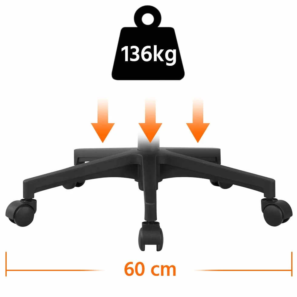 Yaheetech Silla de Oficina con Ruedas Regulable en Altura Malla Color Múltiple Mecedora