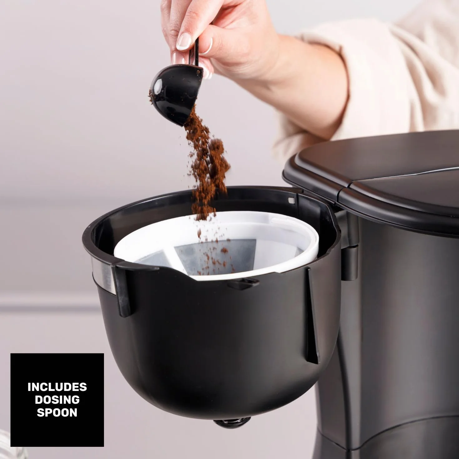 Taurus Verona 6 Cafetera de Goteo 600W 600ml BPA Free Negro Mate