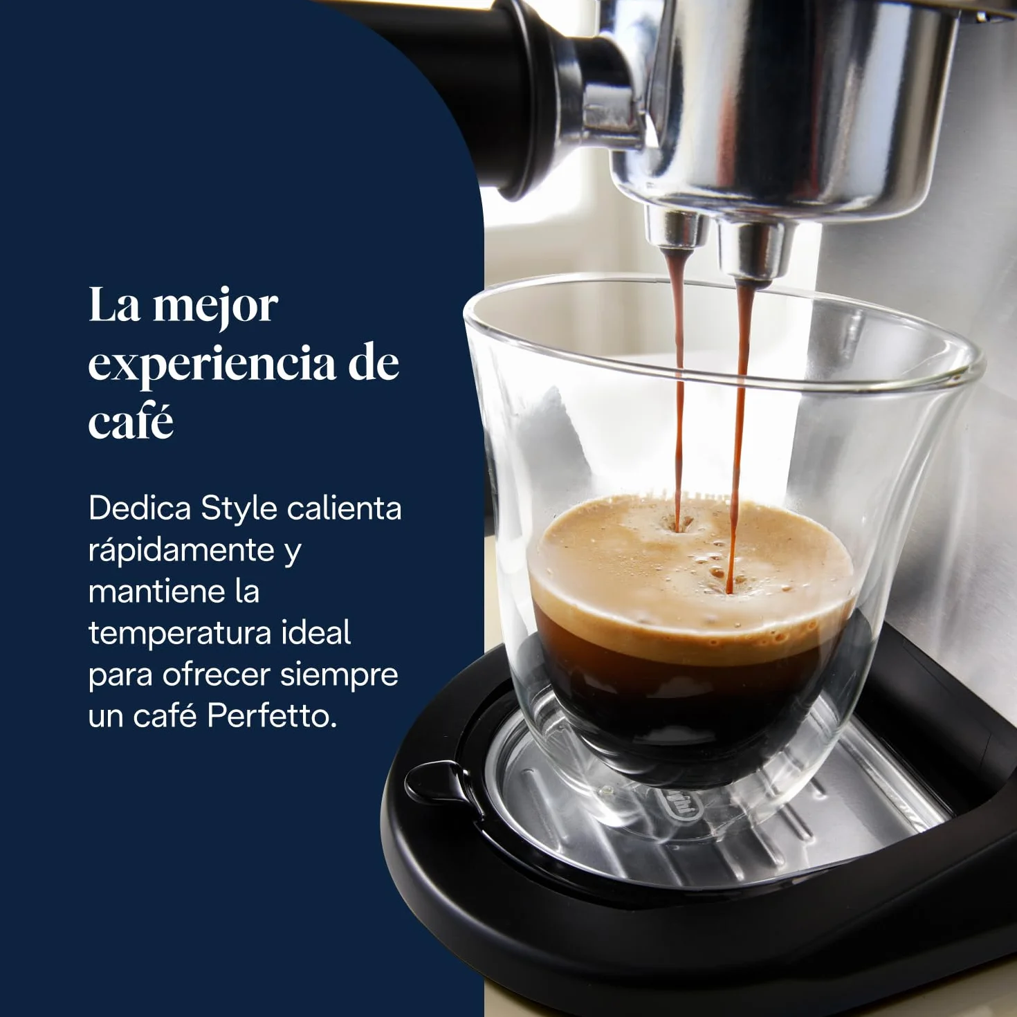De'Longhi Dedica EC685.M Cafetera Espresso Bomba Acero Inoxidable 1.3L
