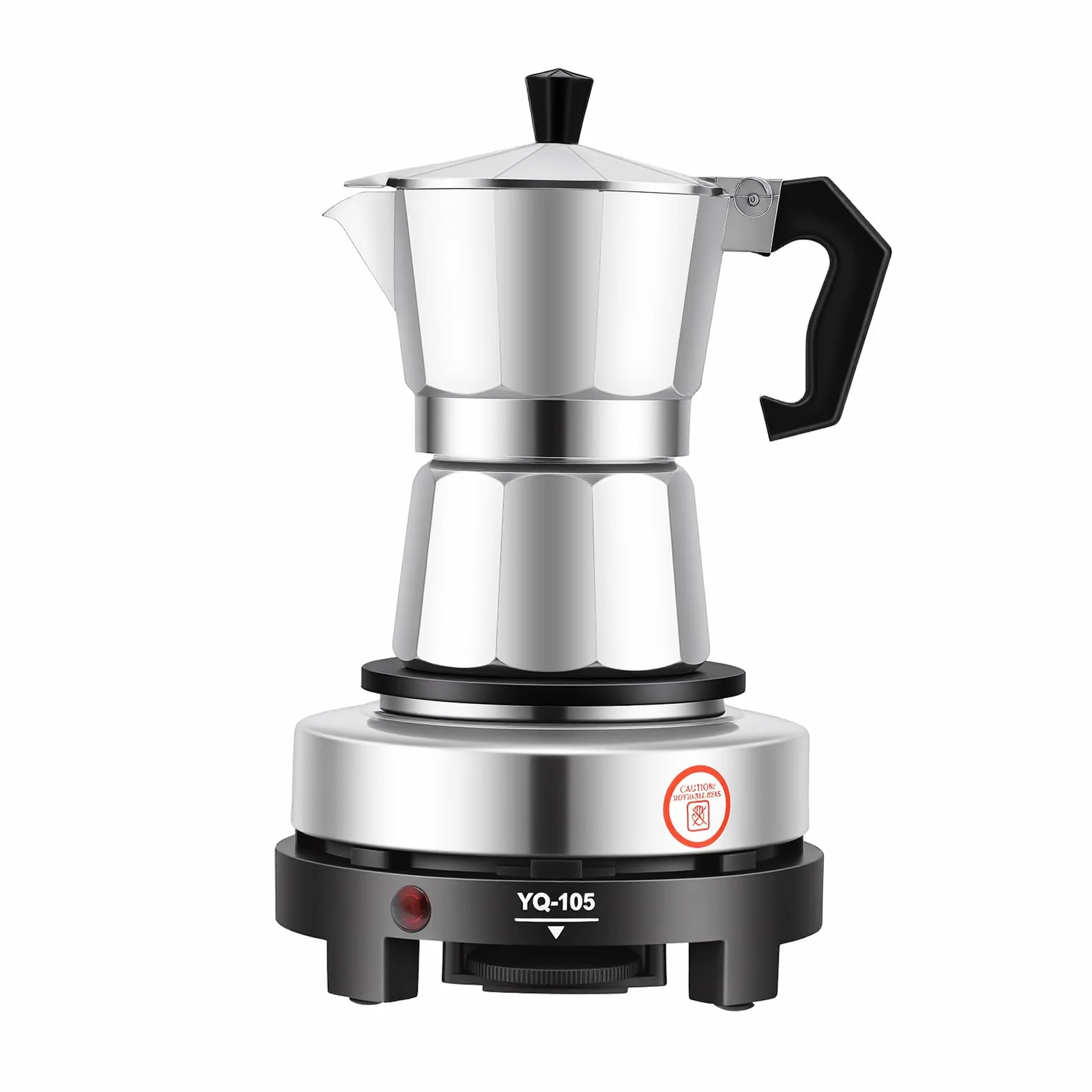 Cafetera espresso eléctrica 6 tazas 3 tazas