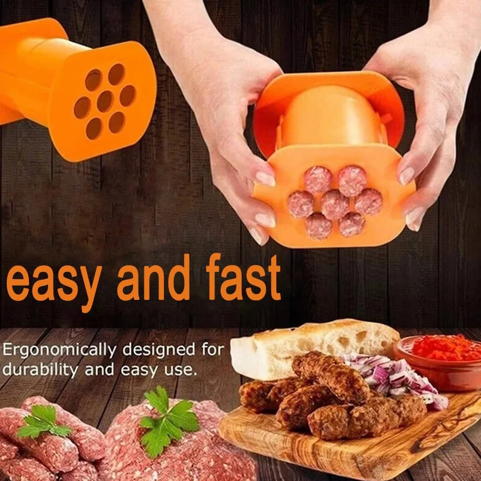Cevapcici Presse, Cevapcici Maker, Croquetero, Extrusora Manual para Salchichas de Perro Caliente, Máquina de Perro Caliente, Exprimidor de palitos de Carne