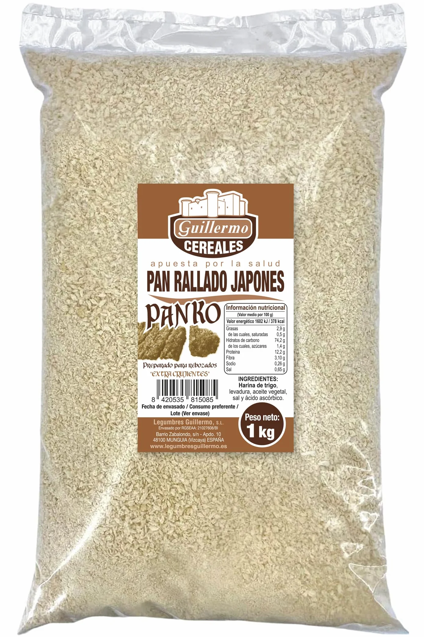 Panko Pan Rallado Japonés 1 kg - Rebozado Empanado Crujiente