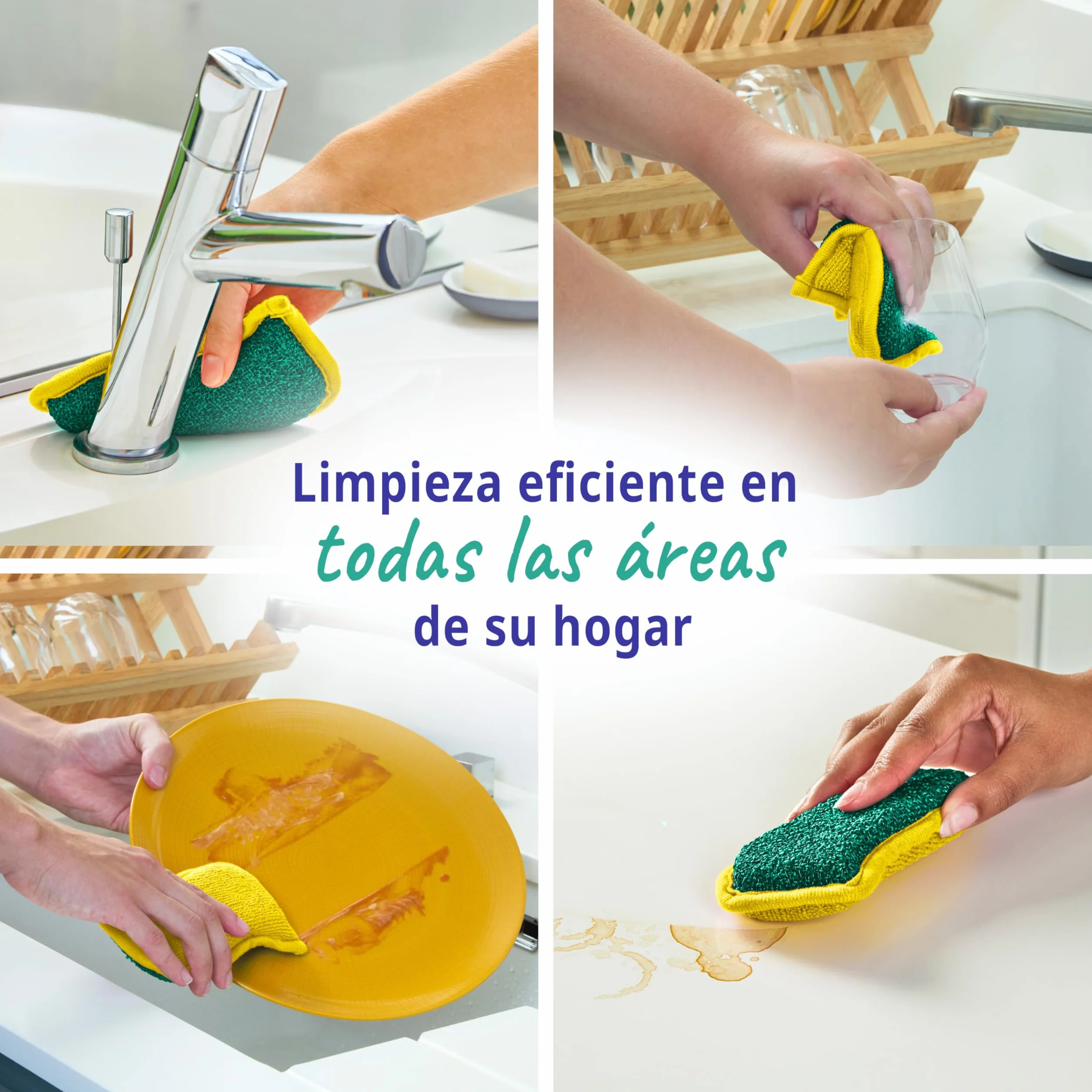 Paño de Limpieza de Microfibra Spontex Microfibre Collection | Bayetas Microfibras Multiusos de Tamaño 30 x 30 cm | 16 Trapos de Cocina