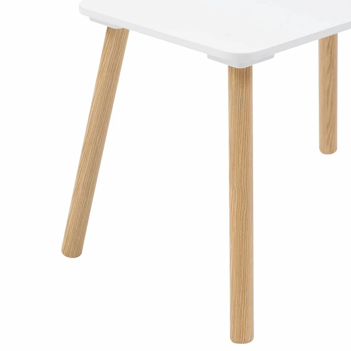 Atmosphera Conjunto de Mesa y Sillas Infantiles Alex 3 Piezas Madera Resistente al Agua