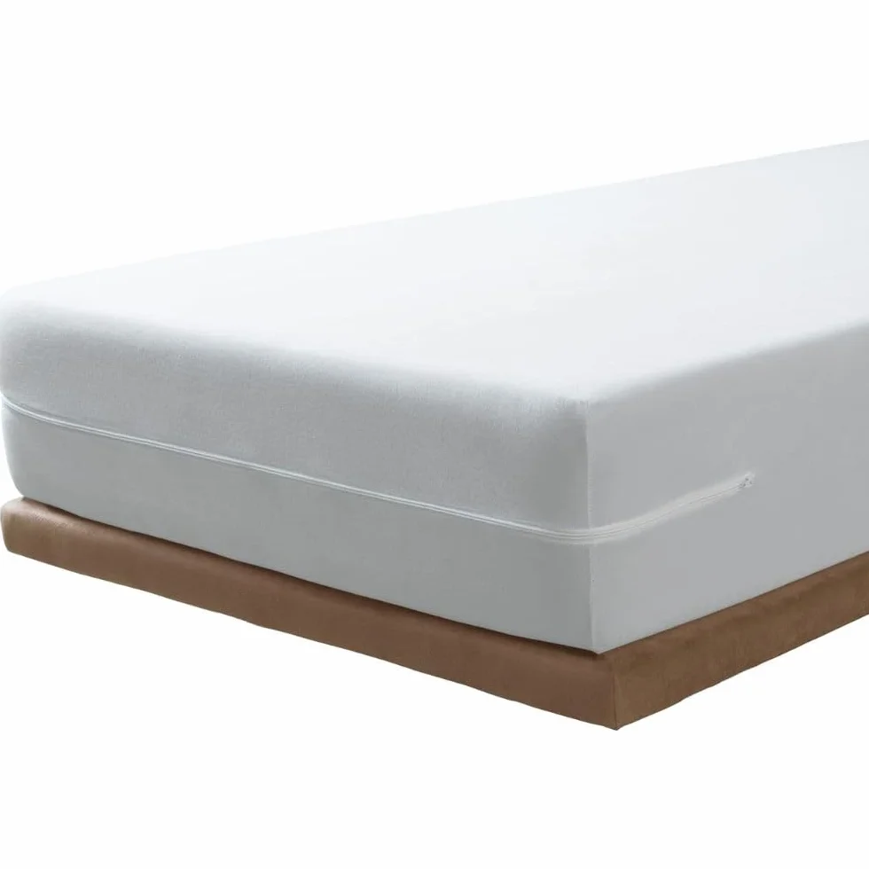SAVEL - Funda de colchón Microfibra | Protector de colchón elástico y Suave | Cubre colchón con Cremallera | Certificado Oeko-Tex | 150x190/200 cm