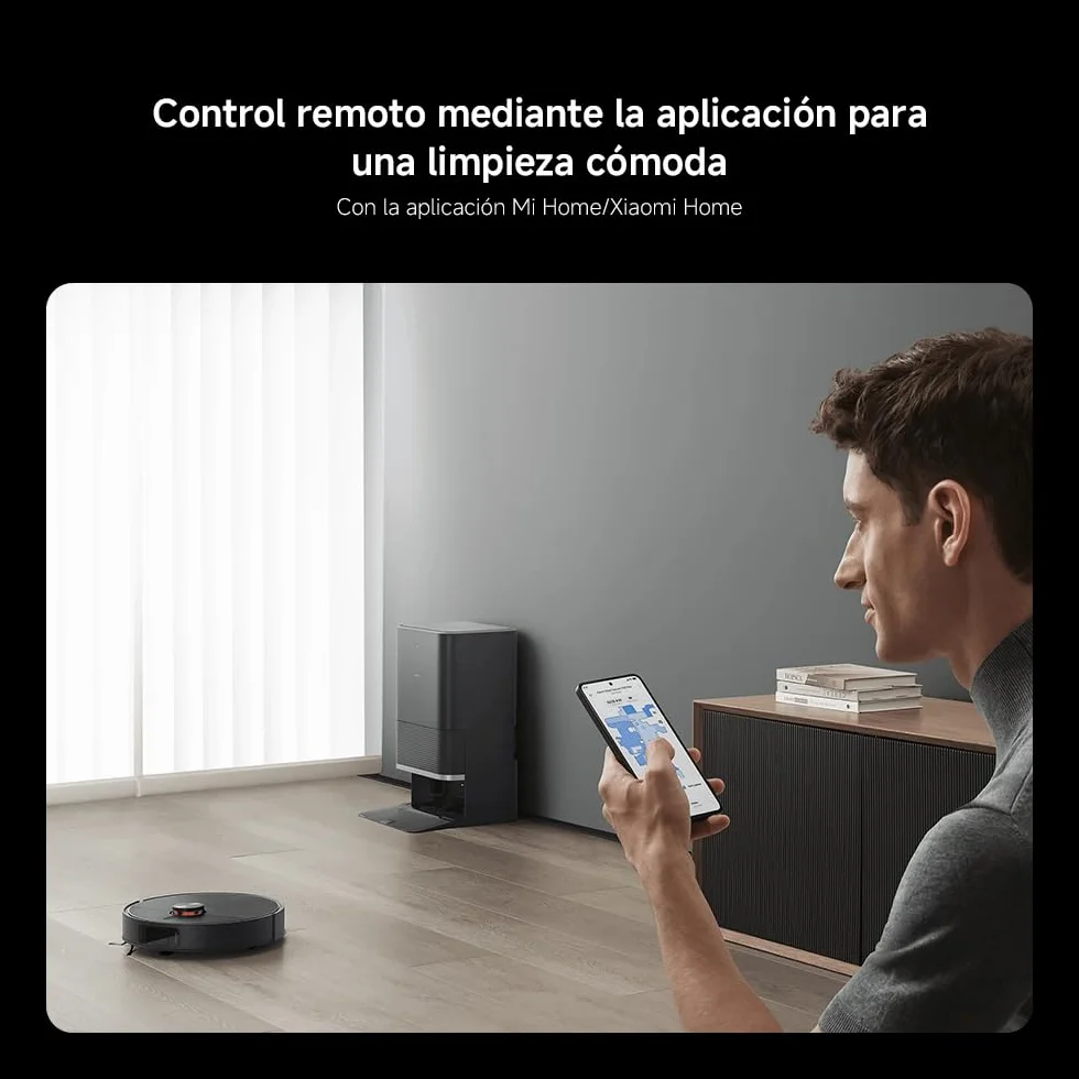 XIAOMI Robot Vacuum X20 MAX con estación Todo en uno: Vaciado automático, Lavado a Alta Temperatura y Secado rápido. 8000Pa, Brazo Extensible, Cepillo Anti-enredos, navegación LDS y Control por App.