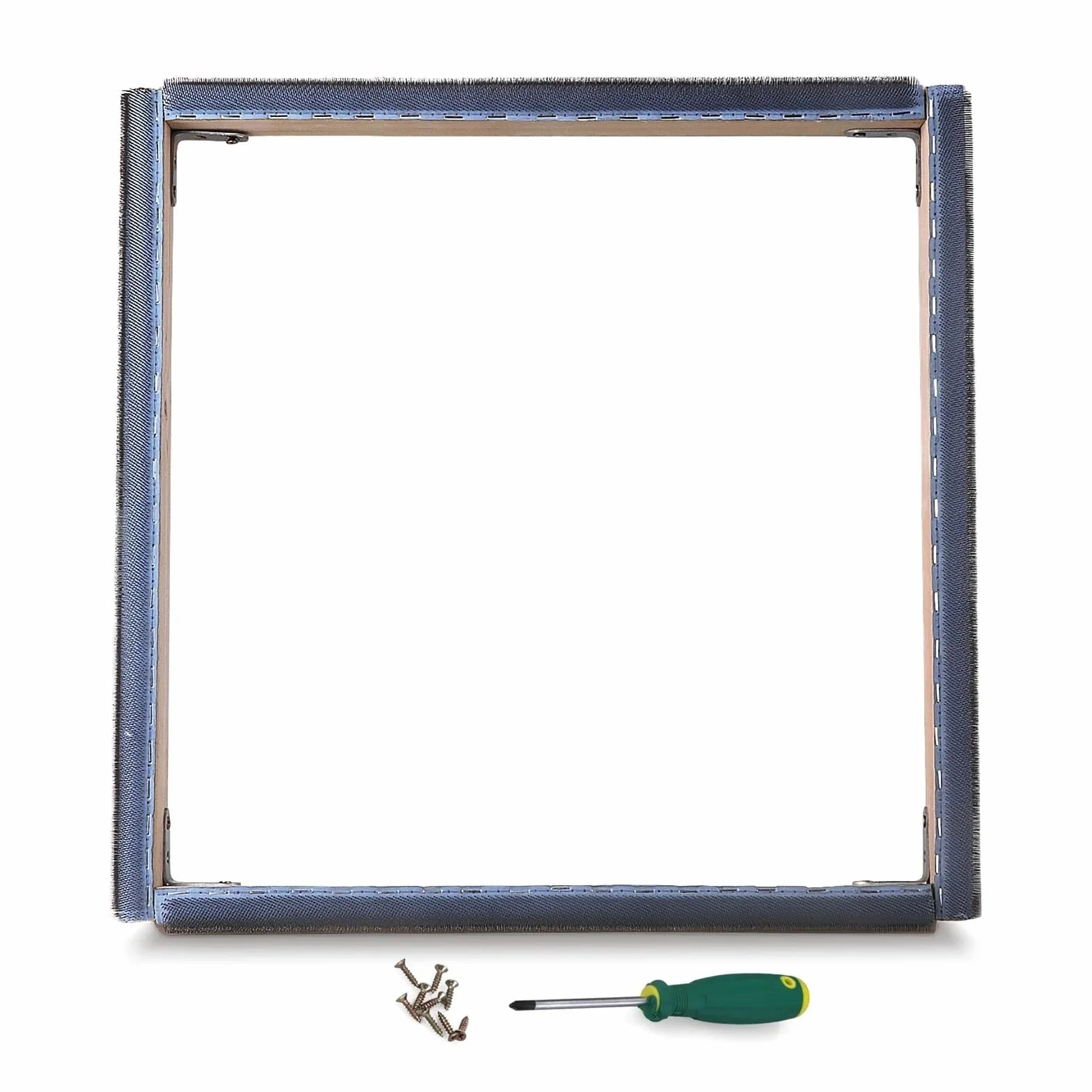 Bastidor para bordar Aro de bordado cuadrado, tiras de agarre de madera for punzón, marco de aguja con aguja, bordado artesanal, tela de costura, pintura, acolchado 5.(25x25cm)