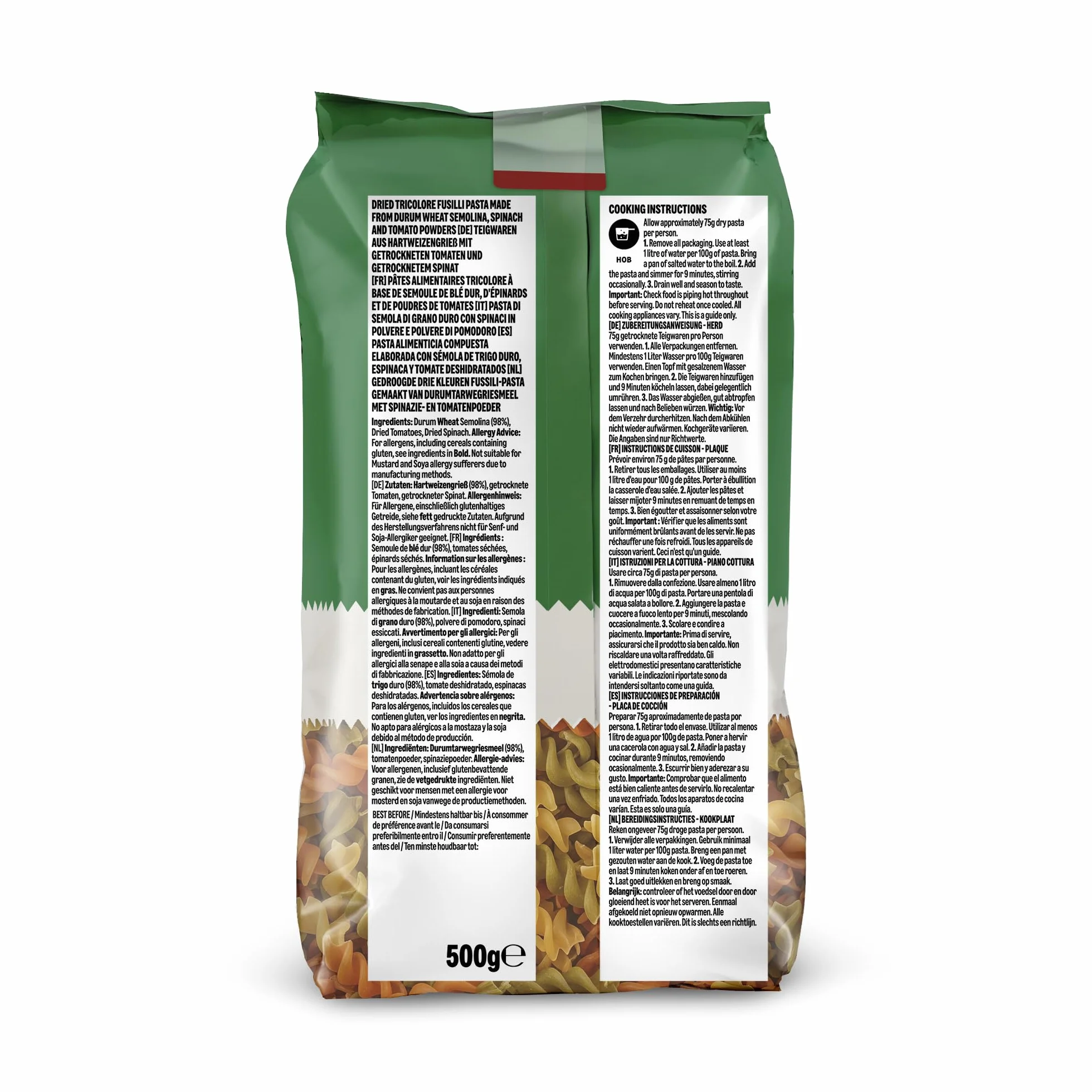 Fusilli Tricolor 500g by Amazon