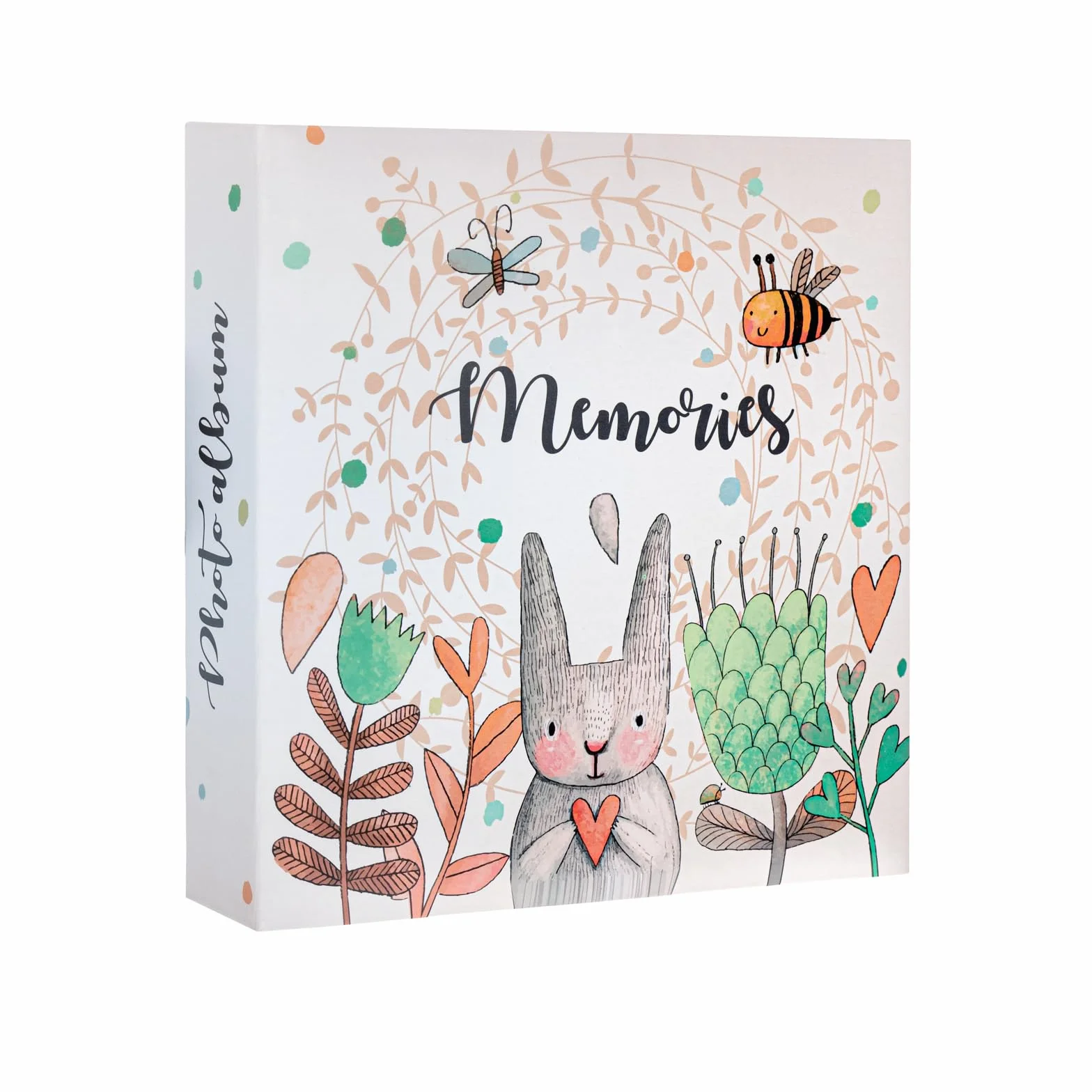 Album fotos 10x15 conejo - Photo album bebe con 200 Bolsillos │ Albumes para fotos Infantiles con Tapa dura y espacio para Anotaciones │ 2 fotos por pág.