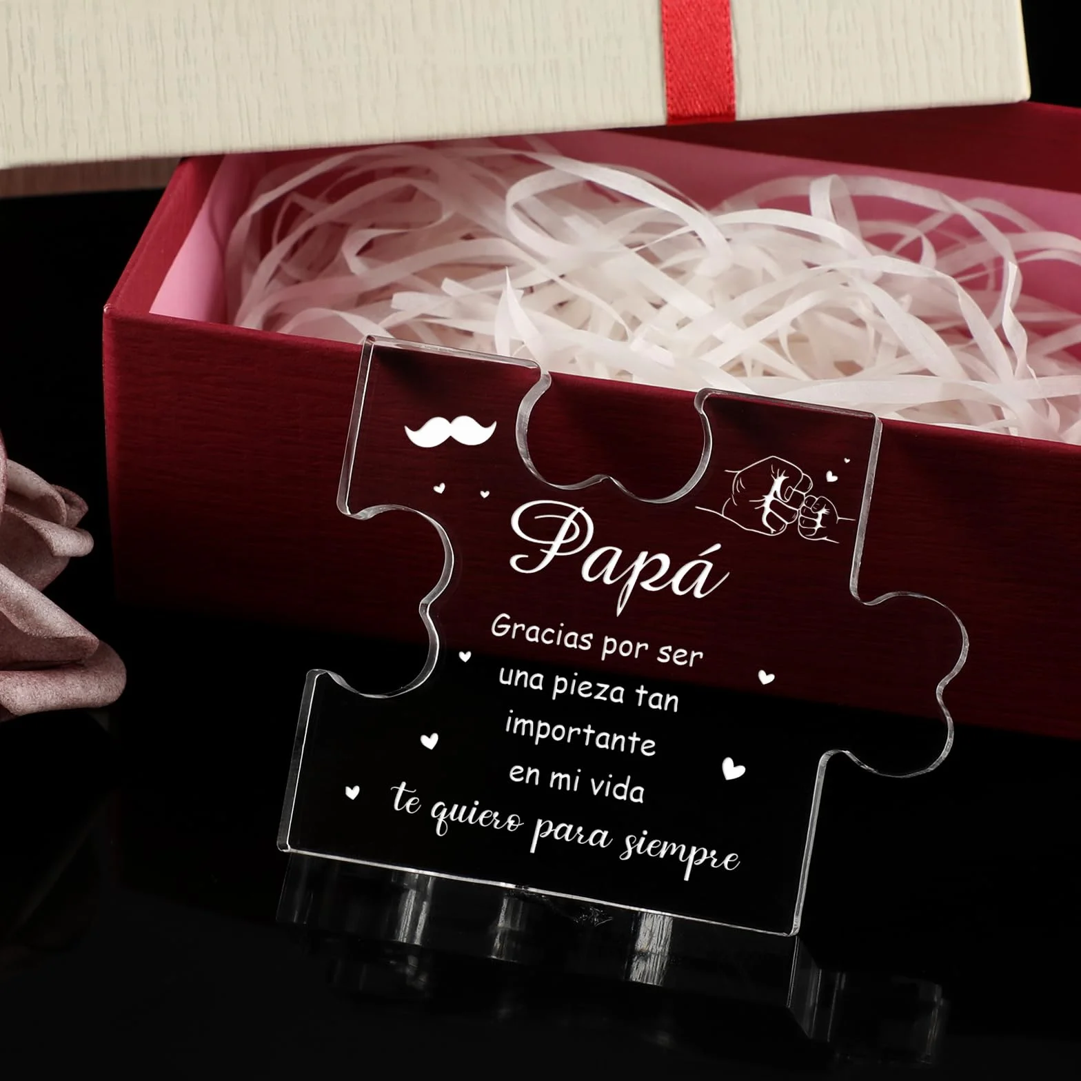 Regalo para Padre, Adornos de Acrílico, Cumpleaños, Navidad, Hija Hijo