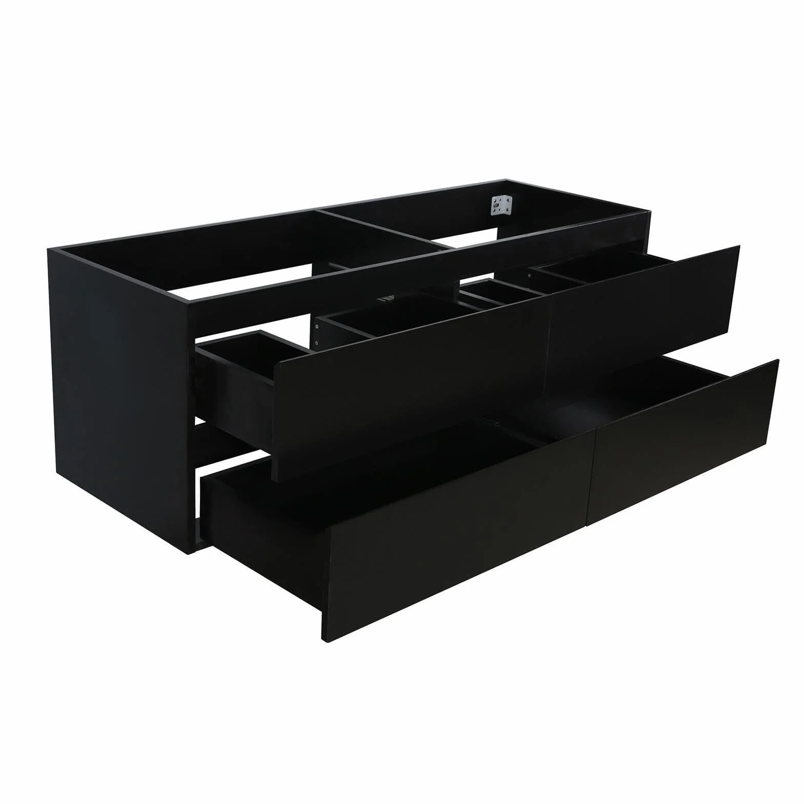 Sorrento - Mueble bajo lavabo (120 cm), color negro