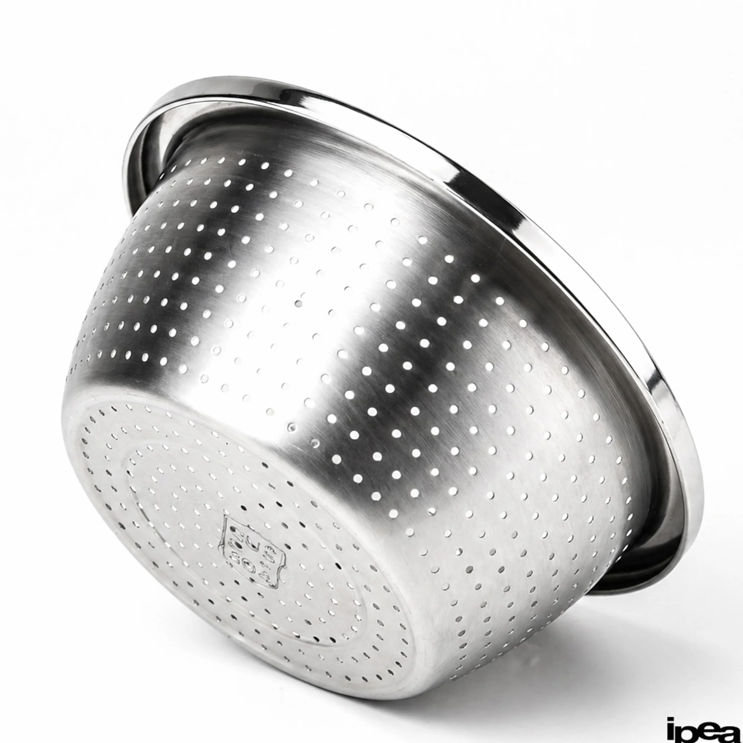 IPEA Escurridor de Acero Inoxidable 24 cm Colador Profesional para Pasta, Frutas y Verduras