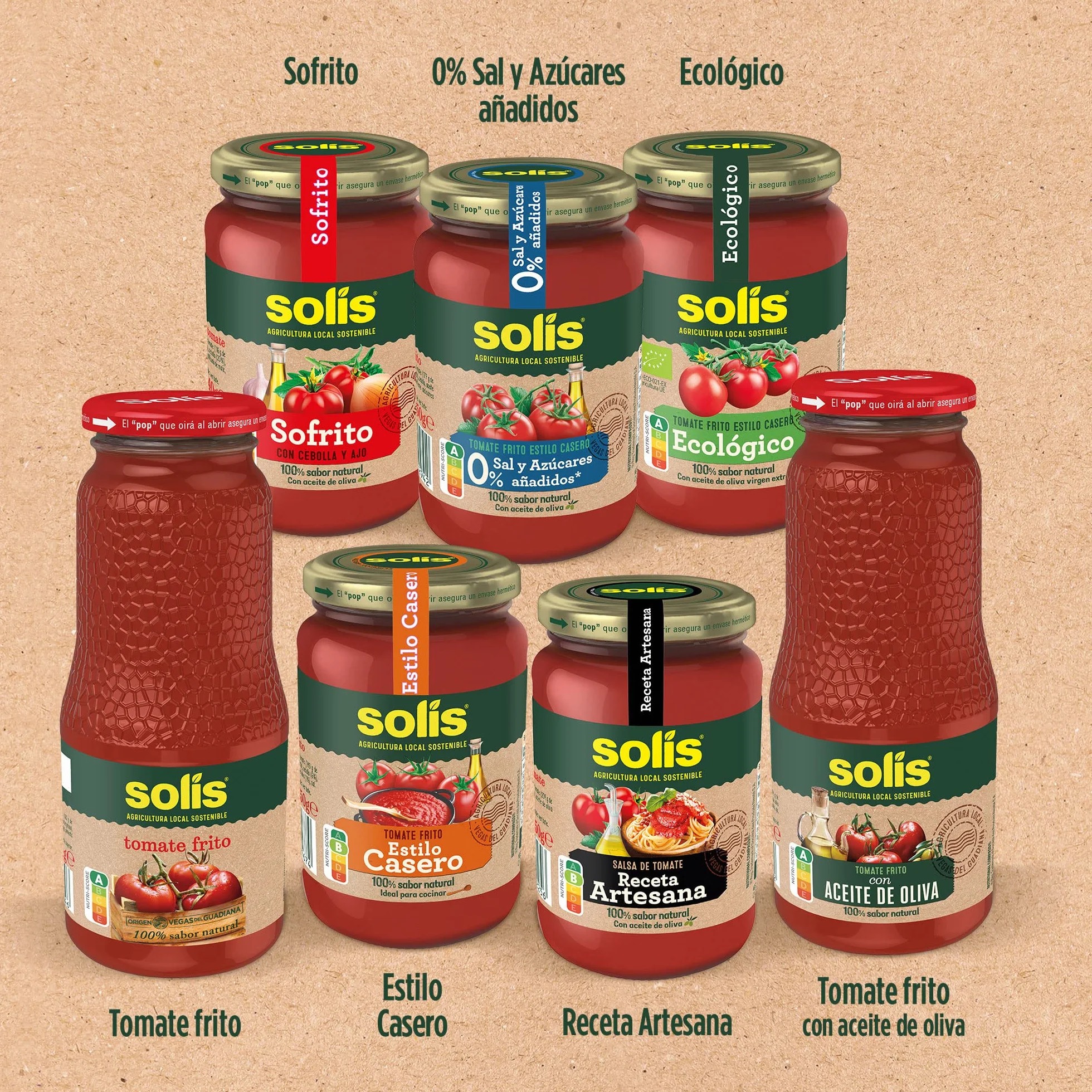 SOLÍS Tomate Frito Estilo Casero Sin Gluten 350g