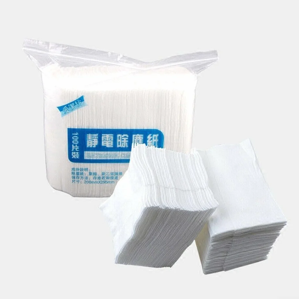 Recambios de mopa electrostática 100 papeles limpieza estáticos 20x30 cm suelos madera azulejos mármol