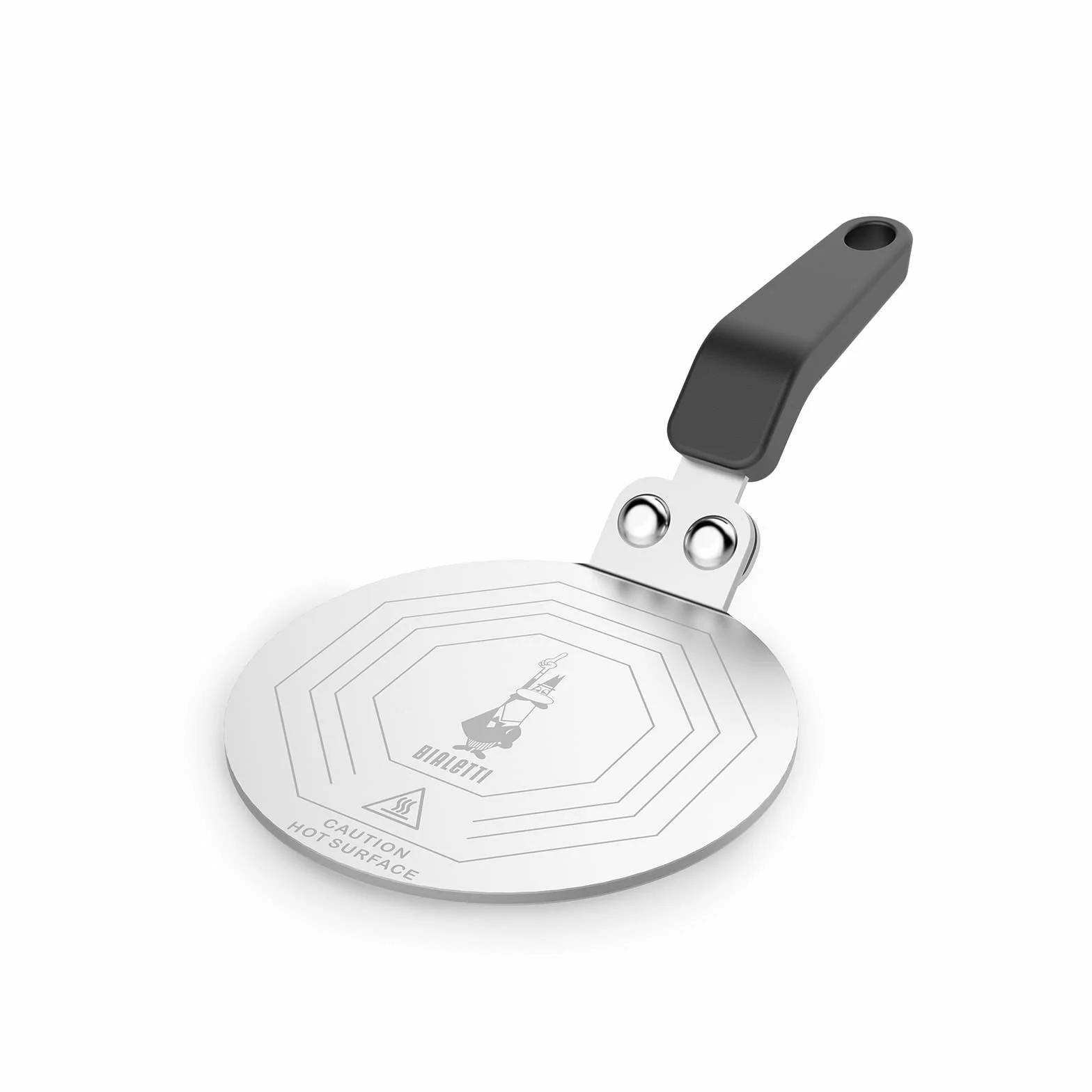 Bialetti Adaptador placa inducción acero negro 13 cm