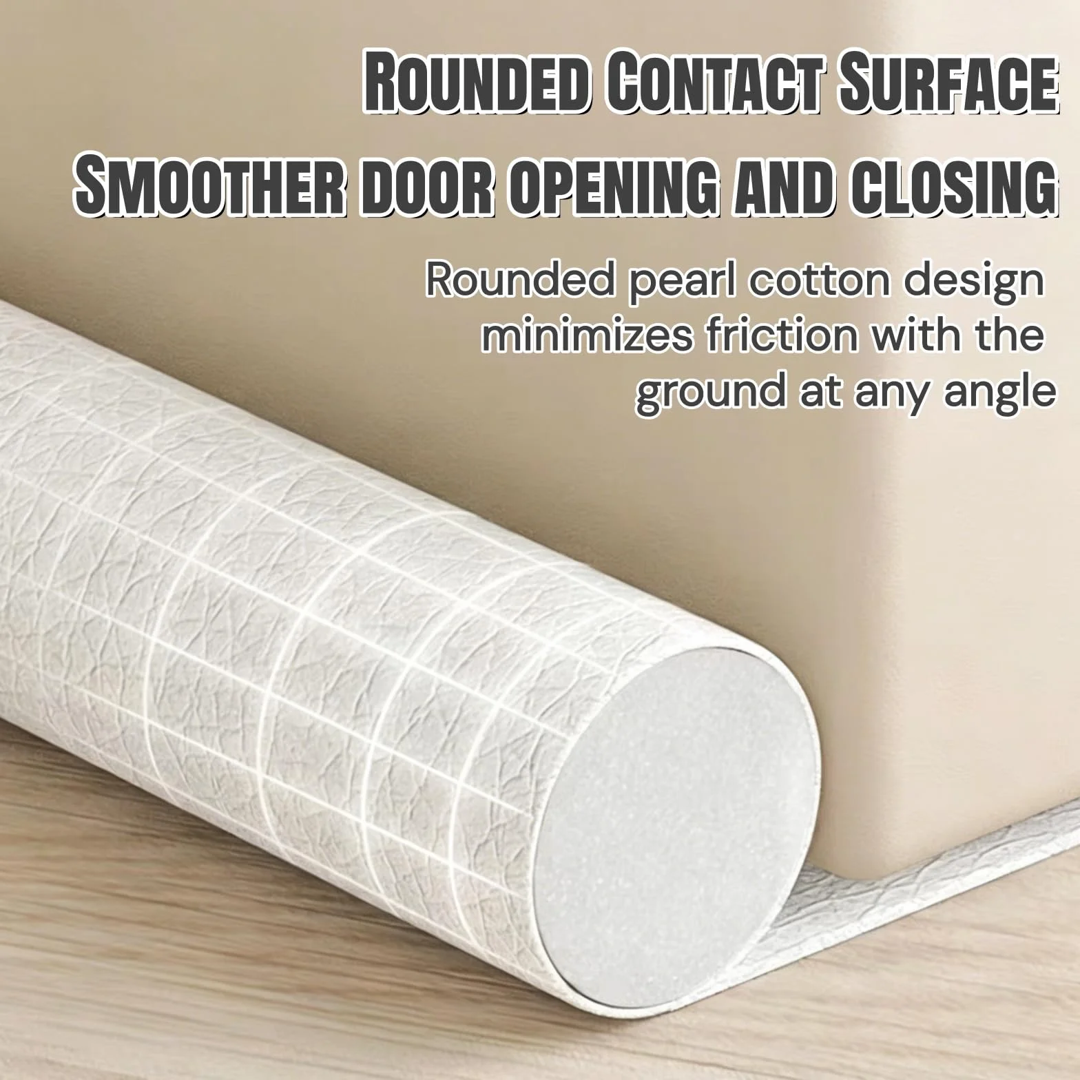 Tokaneit burlete para puertas de cuero 95 cm, sellado doble cara, protección acústica, repelente polvo insectos