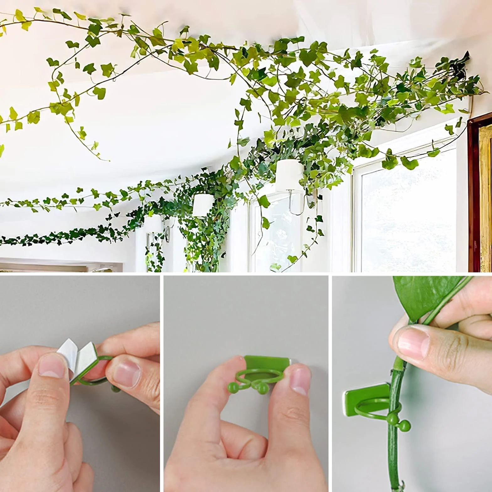 Noa Home Decoplantas Artificiales 12 Piezas Plantas Artificiales Decorativas Planta Artificial Decoracion Habitacion para Cocina Boda Balcón Oficina Jardín - 2.2M