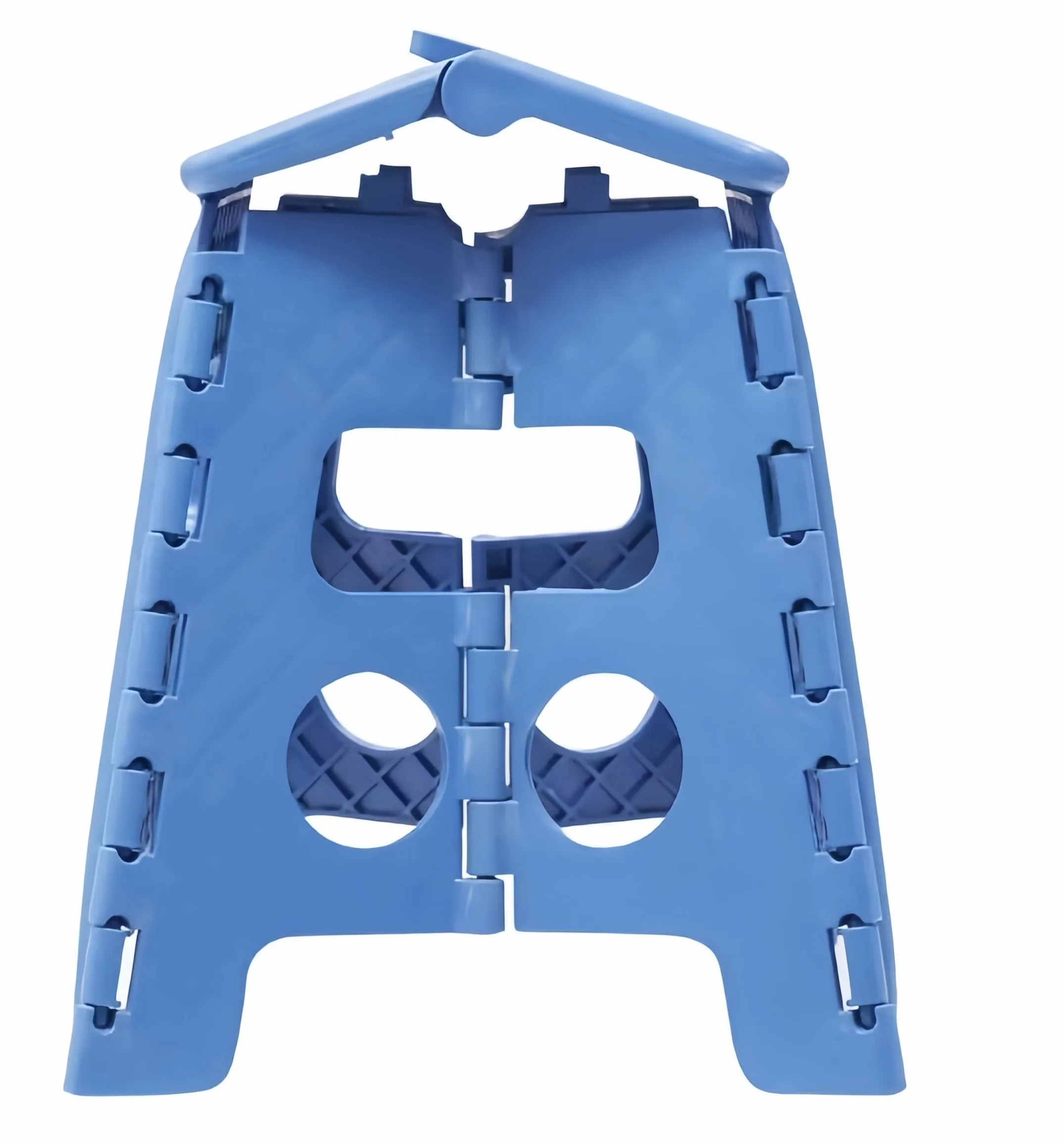 Taburete Plegable con escalón, Taburete niños,para Escuelas, Cocina, baño, Dormitorio,soportar hasta 150kg (Azul, 29x22x39cm)