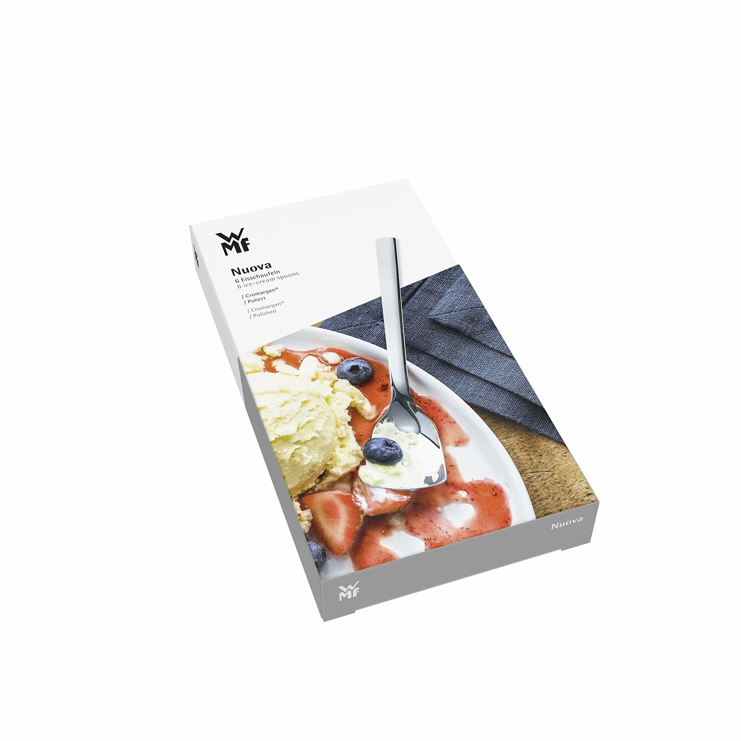 WMF Nuova Set 6 Cucharas para Helado 14 cm Acero Inoxidable Cromargan