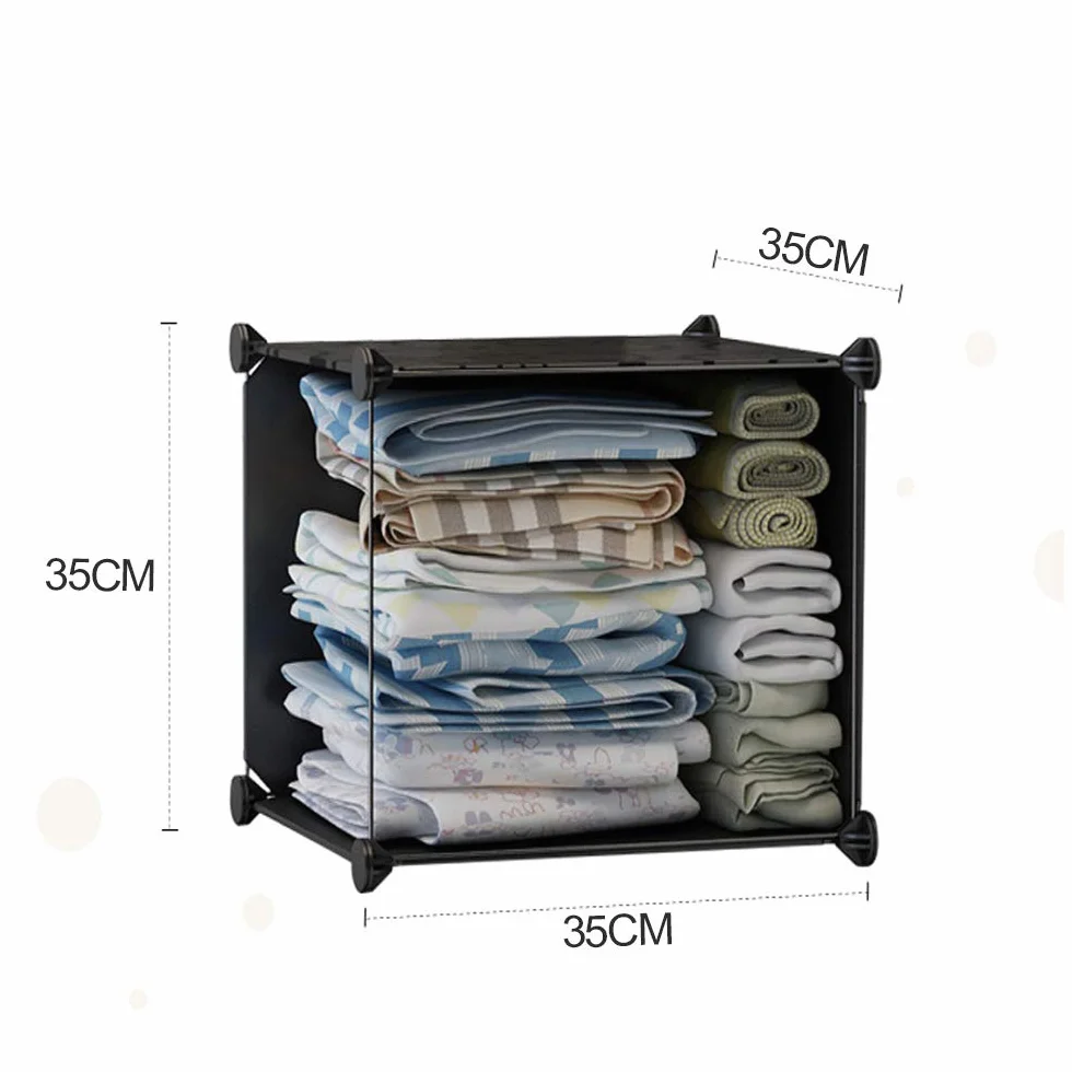 Eulenke Armario de Cubos de plástico Resistente 20 Cubos 2 Barras Ropa 12 Puertas 10kg por Cubo