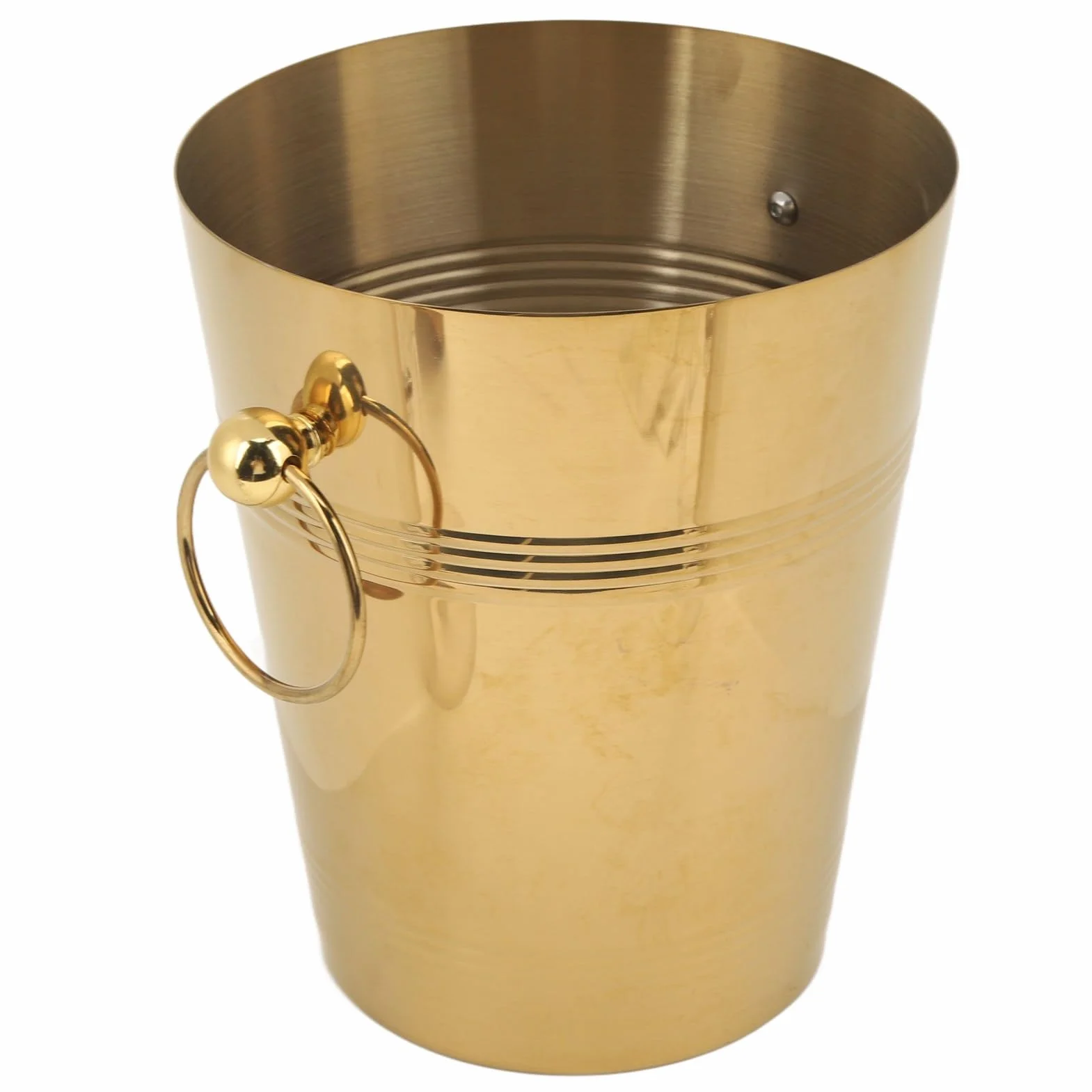 Cubo de Hielo de Acero Inoxidable de Gran Capacidad con Asas para Fiestas Al Aire Libre Cerveza Champán (L)