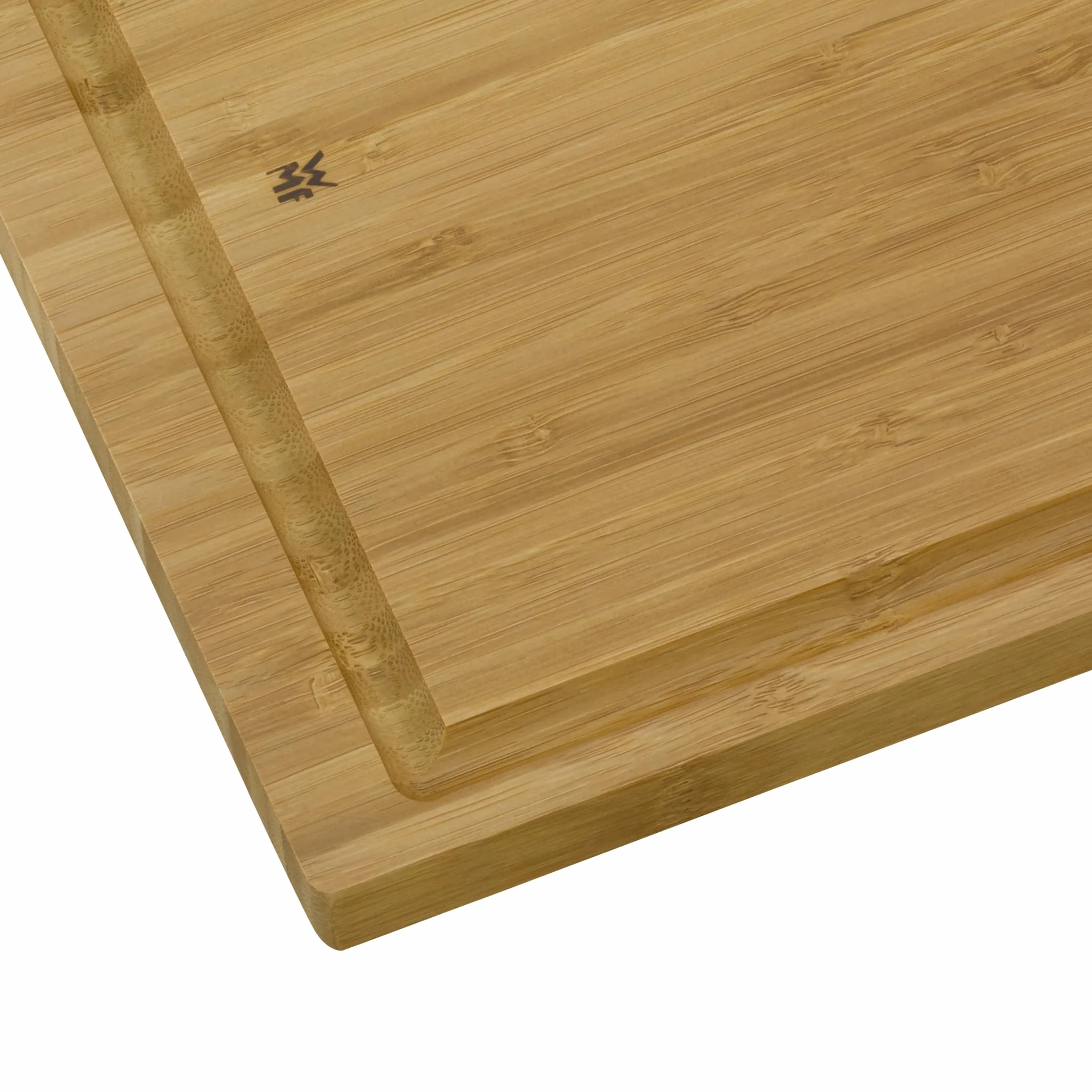 WMF Bambú Tabla de Cortar Madera Bambú 38 x 25 x 2 cm Rectángular Cocina con Ranura para Jugos