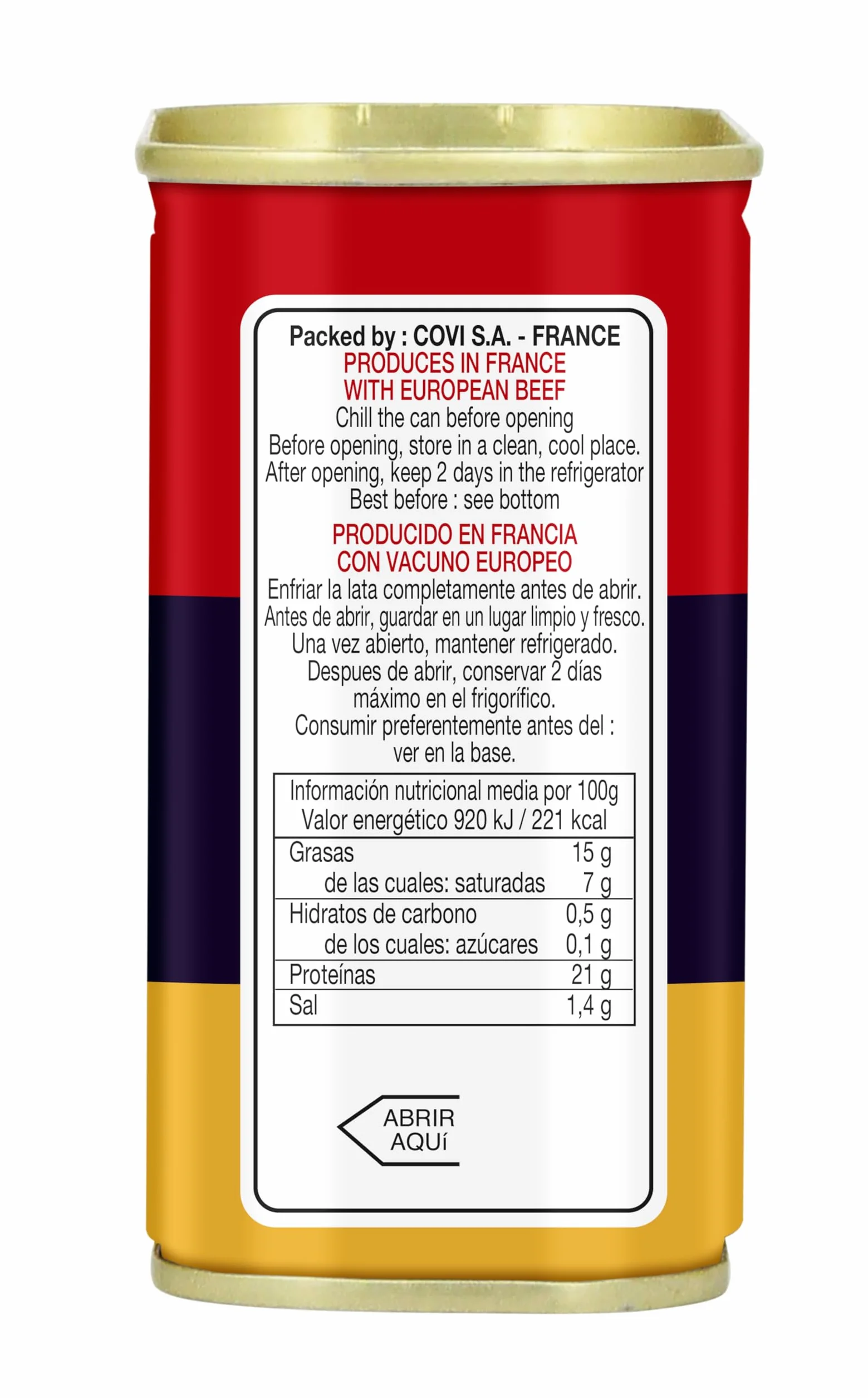 Hereford Carne de res enlatada 340gr