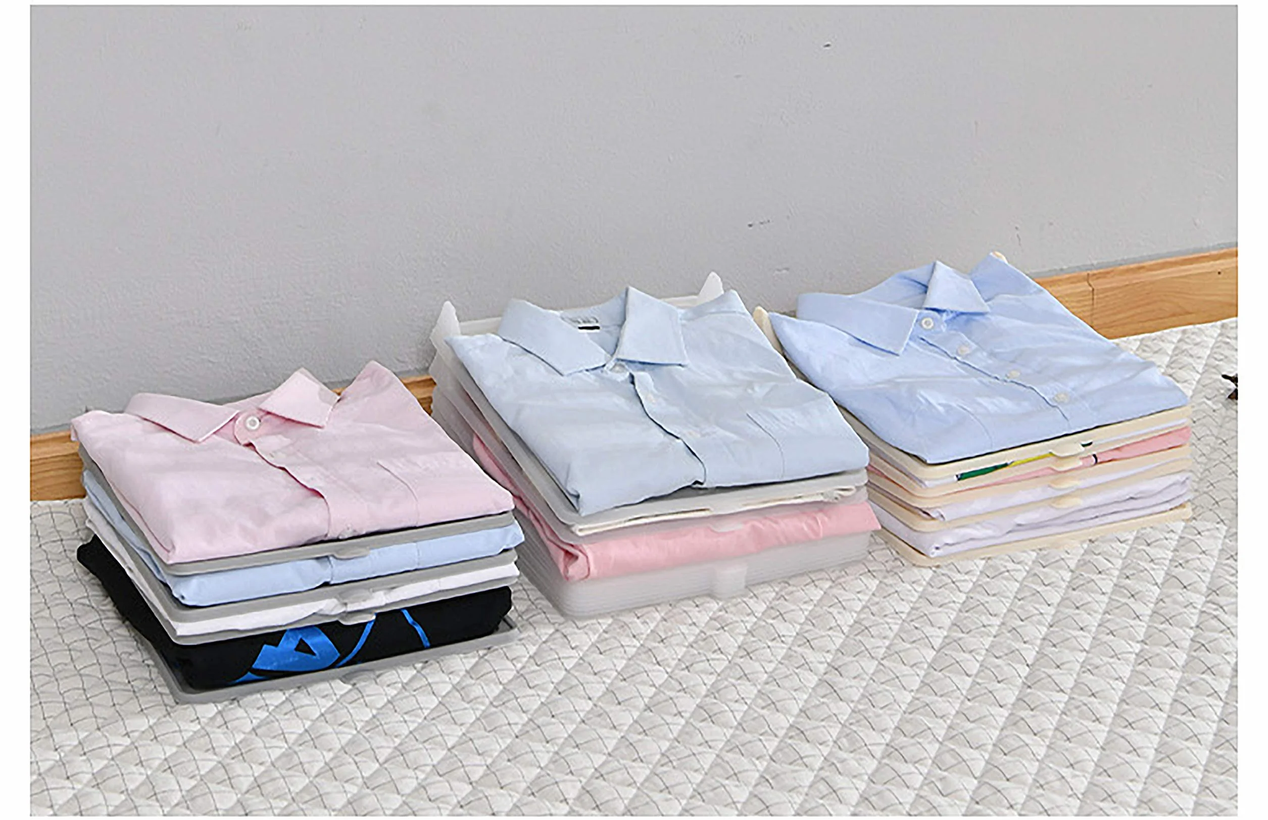 Tabla de almacenamiento de ropa plegable antiarrugas organizador de lavandería