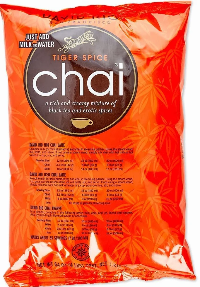 David Rio Tiger Spice Chai Food Service Bag 1.8 kg