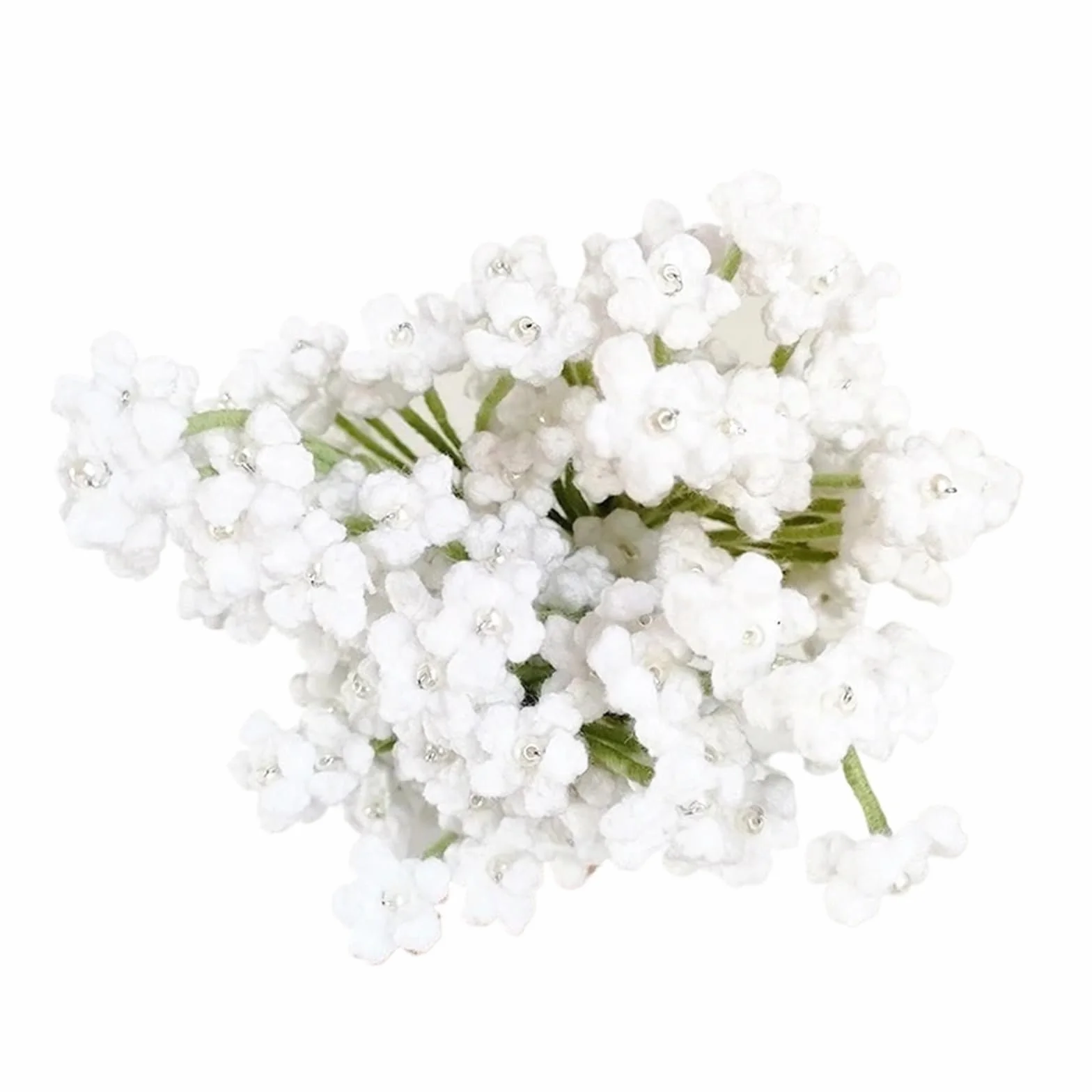 BTYQKZVPM，Flores de Ganchillo,Flores de Punto， 1PCS Bouquet Bridal Wedding Decoration Floral Home Table Decor(A)