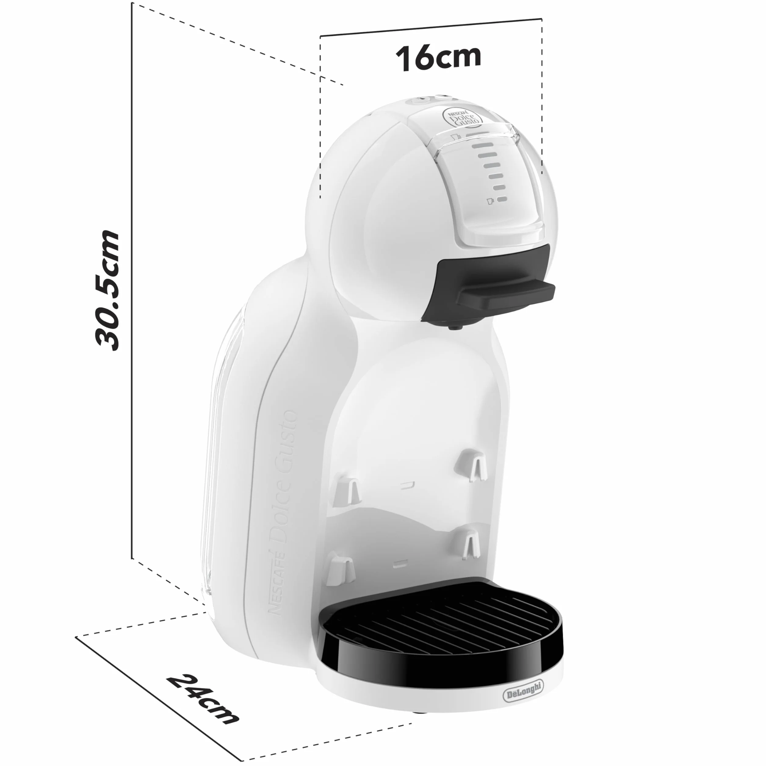 De'Longhi Nescafé Dolce Gusto Mini Me 2 Cafetera de Cápsulas Automática 15 Bar EDG335.W Blanca