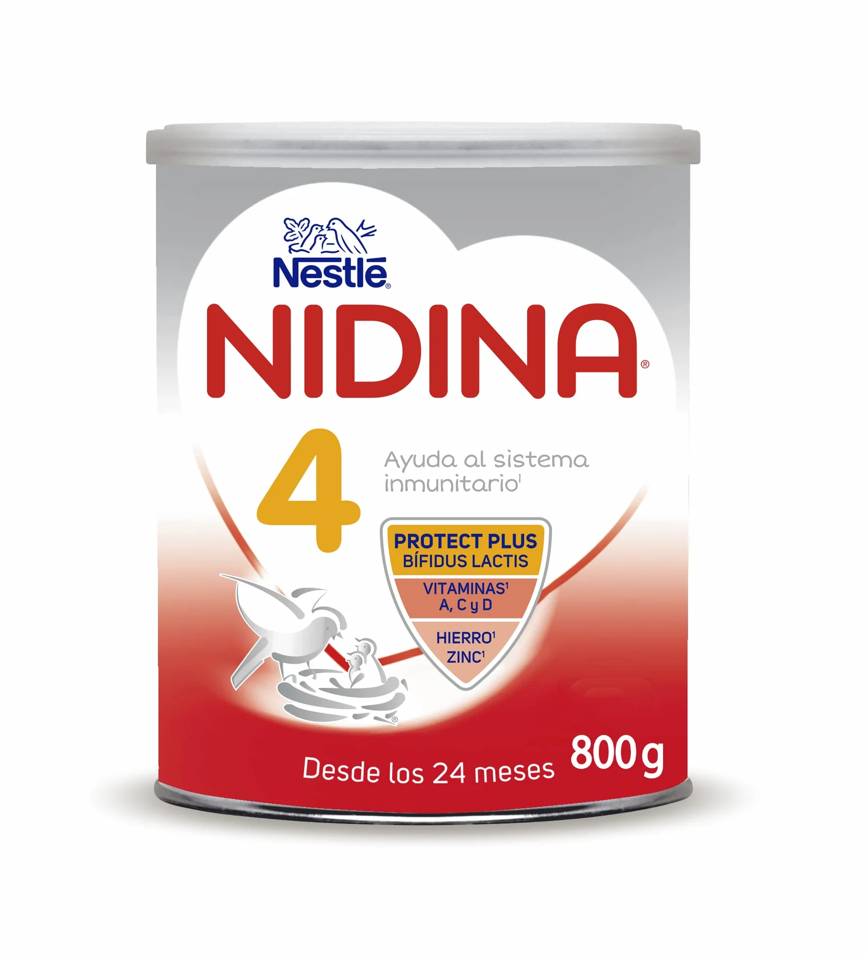 Nestlé NIDINA 4 Leche de crecimiento en polvo 800g para bebés 24 meses