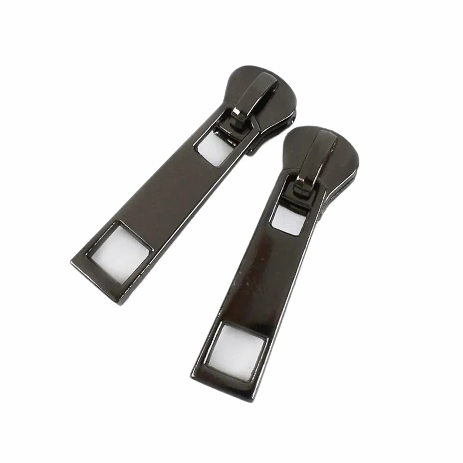 10-30 Uds 5# tiradores de cremallera for coser abrigo tienda Metal/Nylon/resina cremalleras deslizantes universales cierres cabeza reparación(GunBlack,No5-30Pcs,ForNylonZipper)