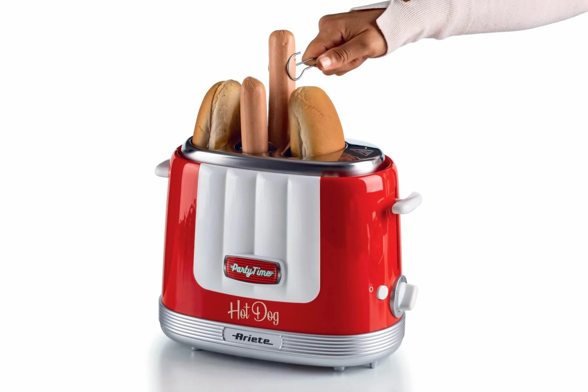 Ariete Hot Dog Maker Party Time 206, Plástico, Rojo