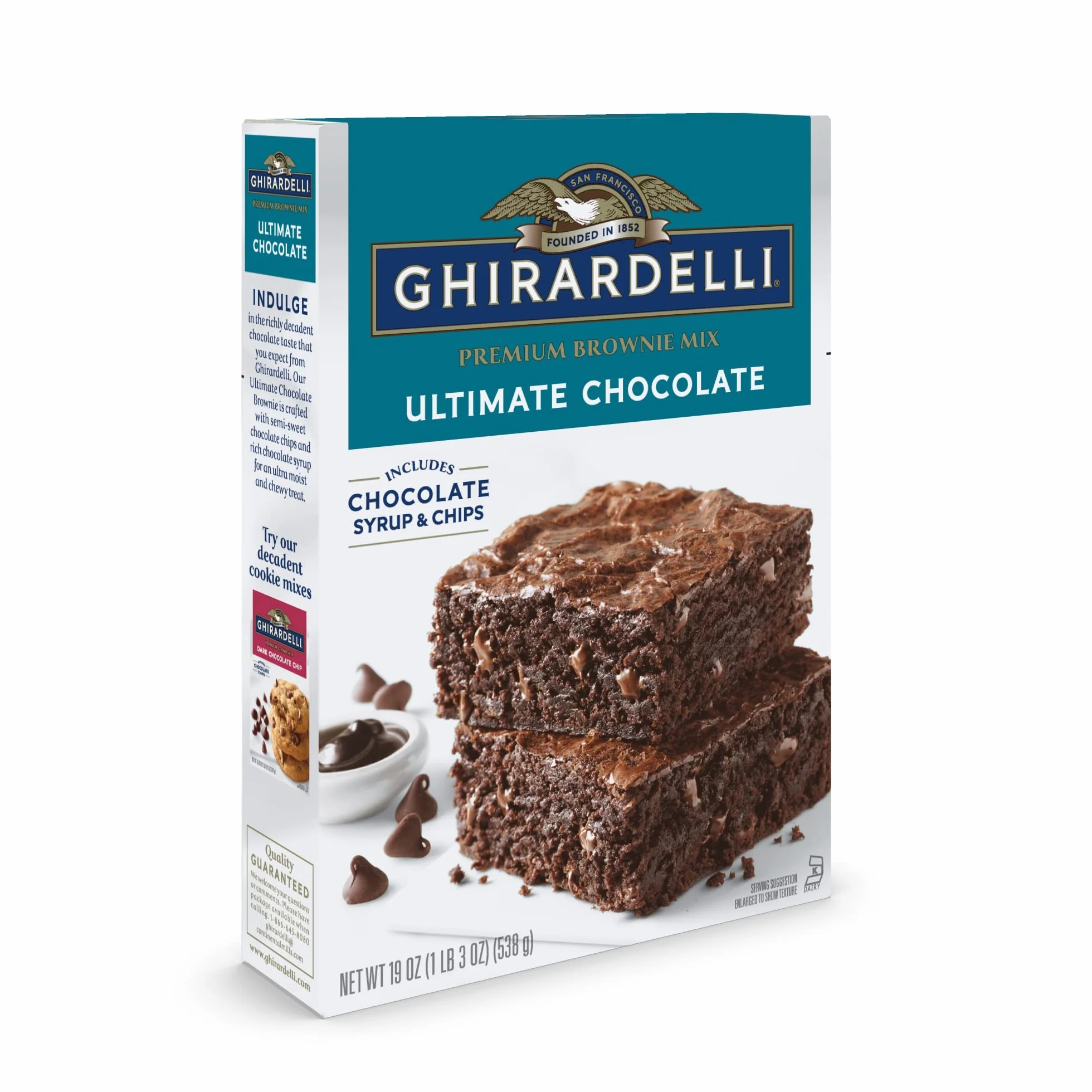 GHIRARDELLI Triple Fudge Brownie Mix, 19 oz