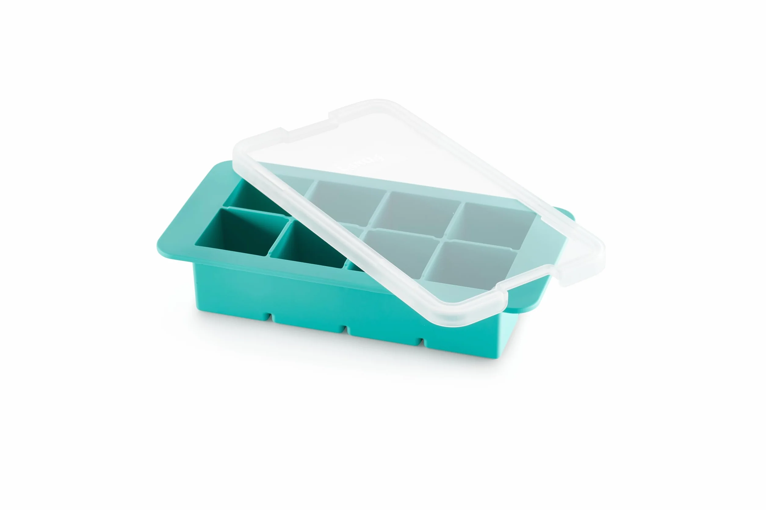 Lékué Bandeja de Silicona para Cubitos de Hielo XL Cuadrada