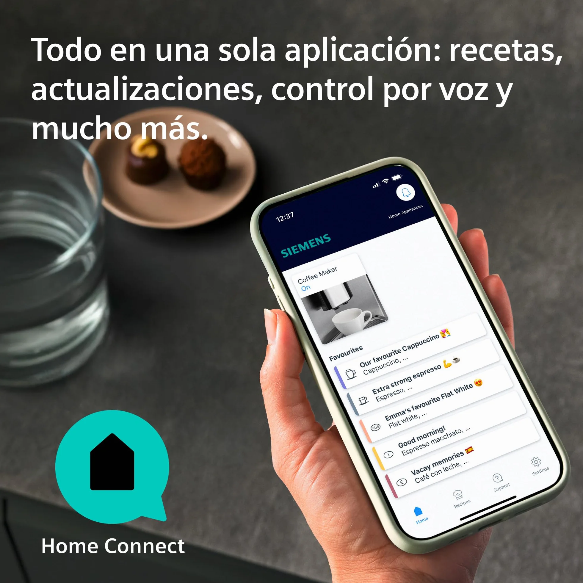 SIEMENS, cafetera superautomática, EQ900 iAroma, sabores personalizados, molienda precisa, pantalla grande para uso intuitivo, dos depósitos para granos diferentes, inox, TQ927E03