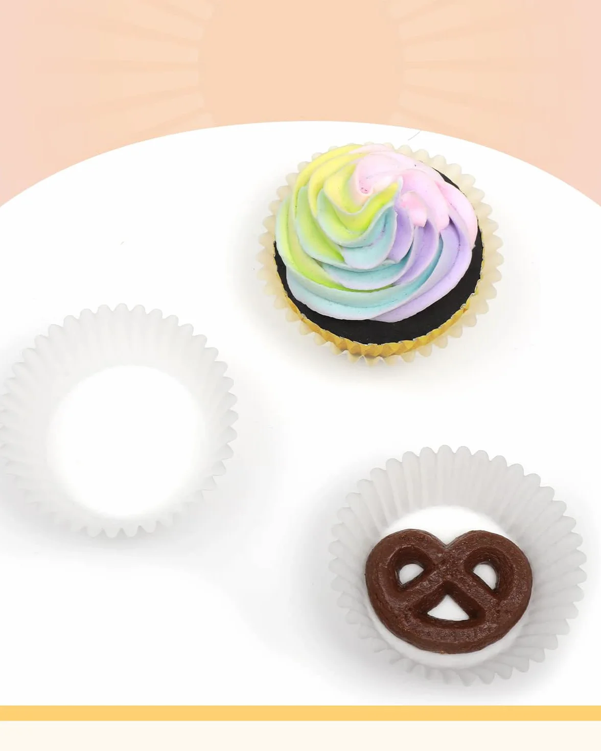 Gcardist 500 moldes blancos para magdalenas y cupcakes, inodoros, calidad alimentaria (tamaño estándar)