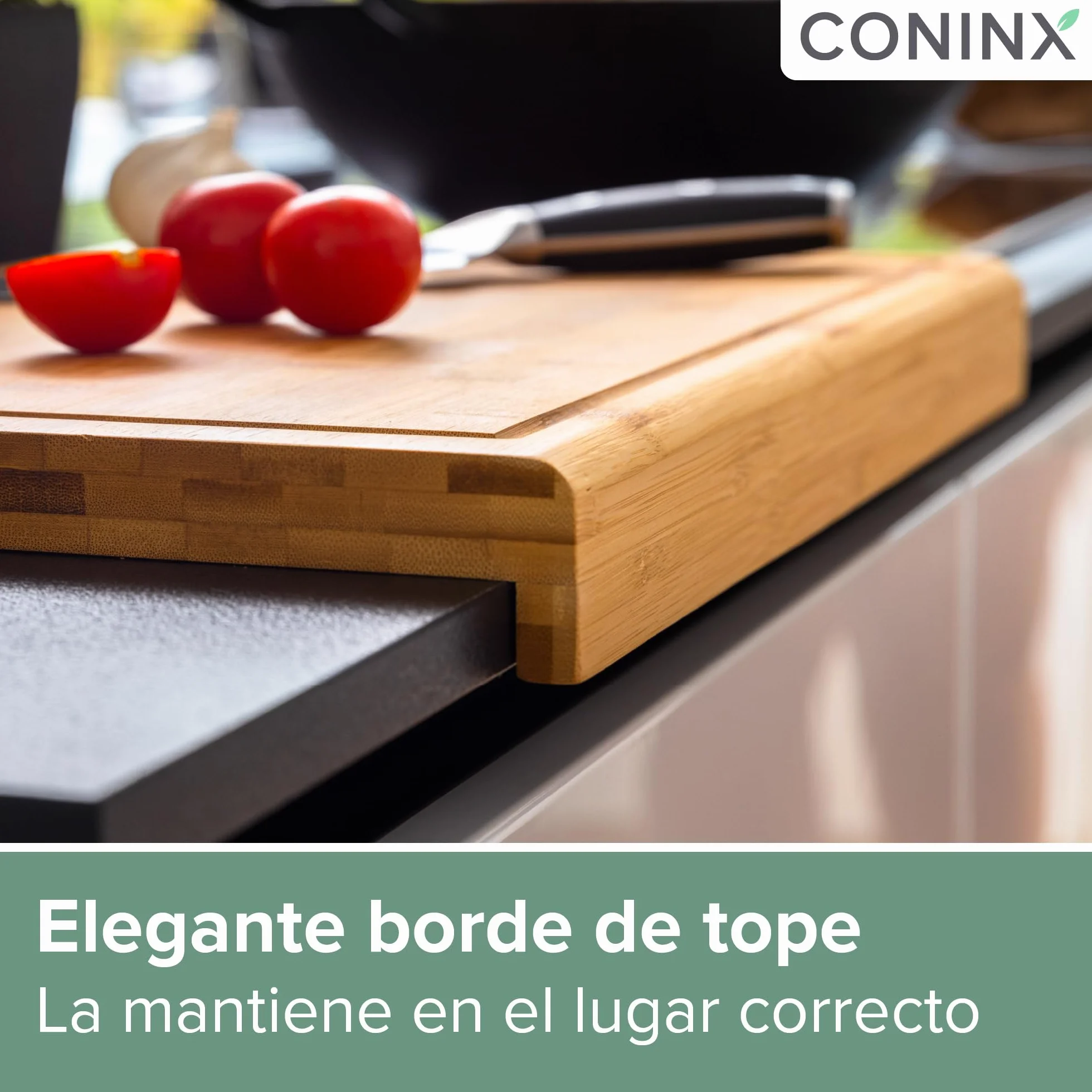 Coninx Tabla de Cortar Bambú 45x30x2.5 cm con Surco