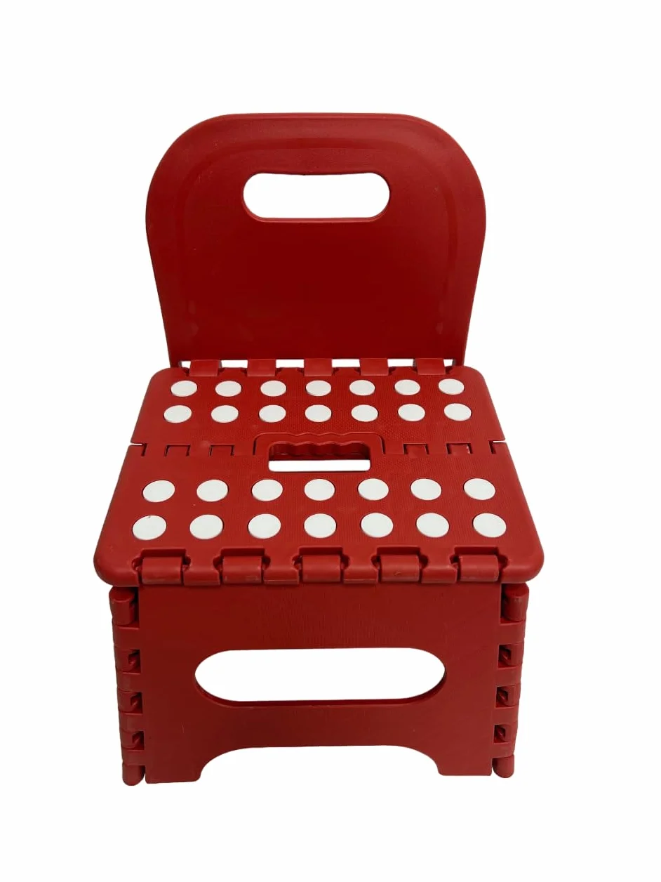 Silla infantil, silla infantil, silla de plástico, plegable y portátil, silla para niños, sillón con respaldo, silla y taburete plegable para niños con respaldo
