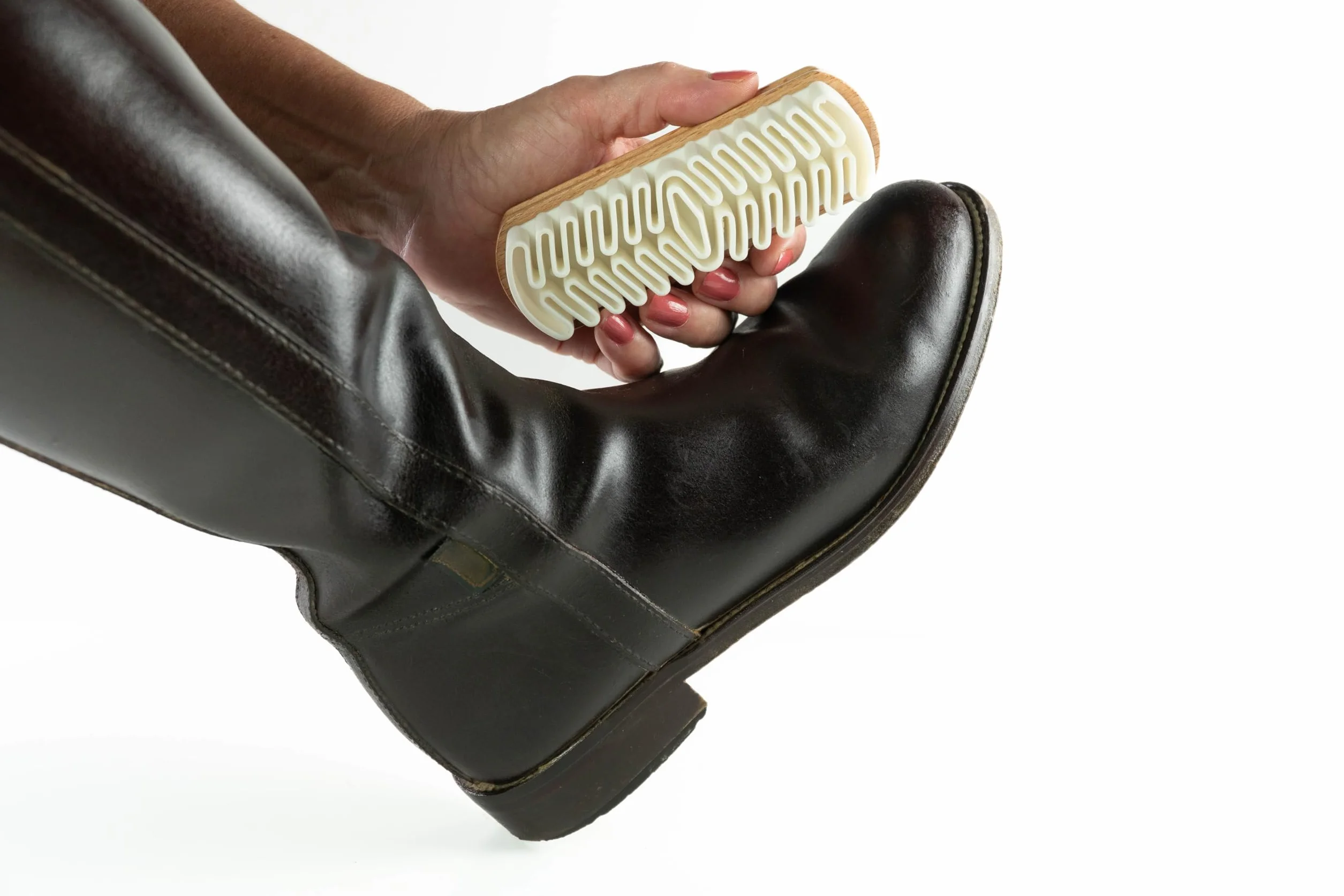 Cepillo para Gamuza con un Cuidado Suave al Nobuck, Velour, Ante o Cuero de Grano Completo. Cepillo para Zapatos de Ante. Cepillo Crepe Suave para Todos los Cueros