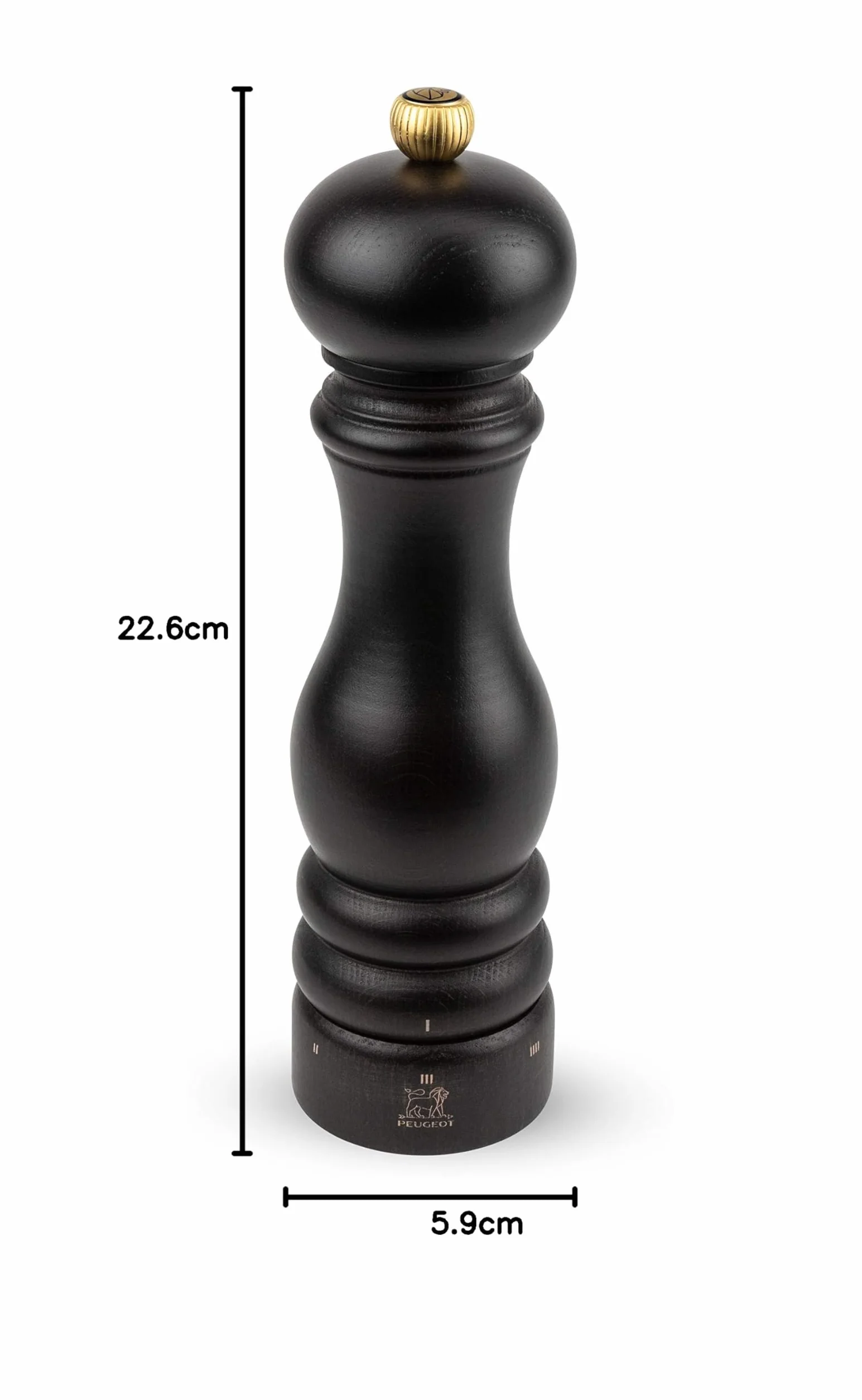 Peugeot Paris Molinillo de pimienta y sal 22 cm Chocolate