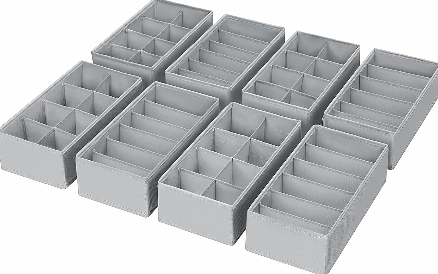 Homsorout Cajones Organizador de Armario Organizador - 8 Piezas Organizador de Armario de Tela Organizador de Ropa Interior Organizador, 30 x 15 x 9 cm para Pax Organizador, Ropa de Bebé, Calcetines