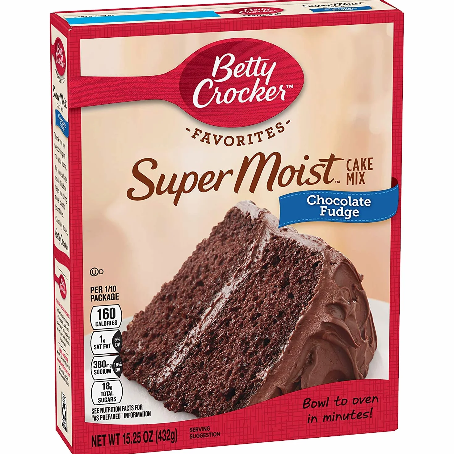Betty Crocker Super Moist Chocolate Fudge Cake Mix 15.25 oz