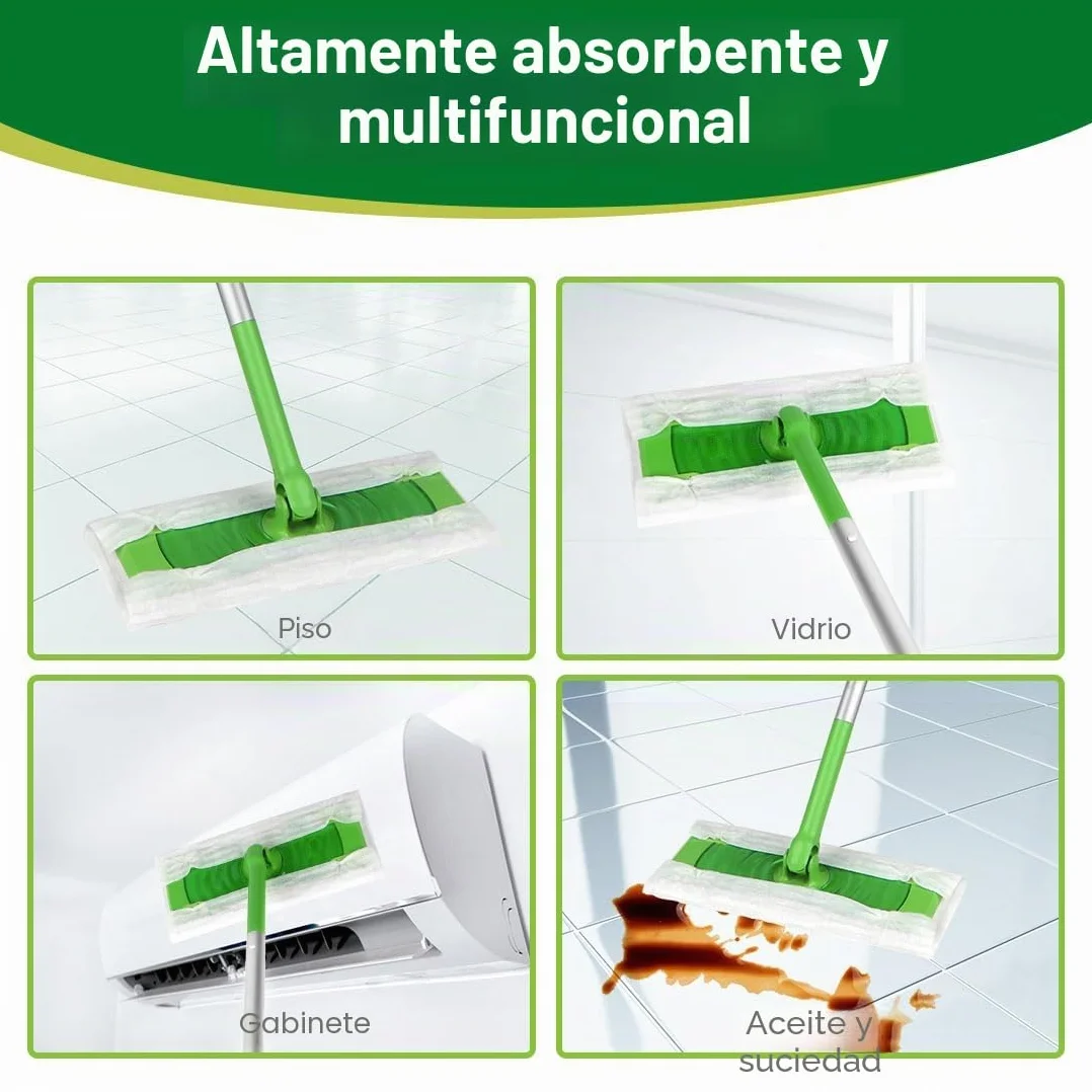 HOMEXCEL Almohadillas de Trapo de Barrido en seco compatibles con Swiffer Sweeper, Almohadillas Desechables para fregona y Limpieza de Suelos, 64 Unidades