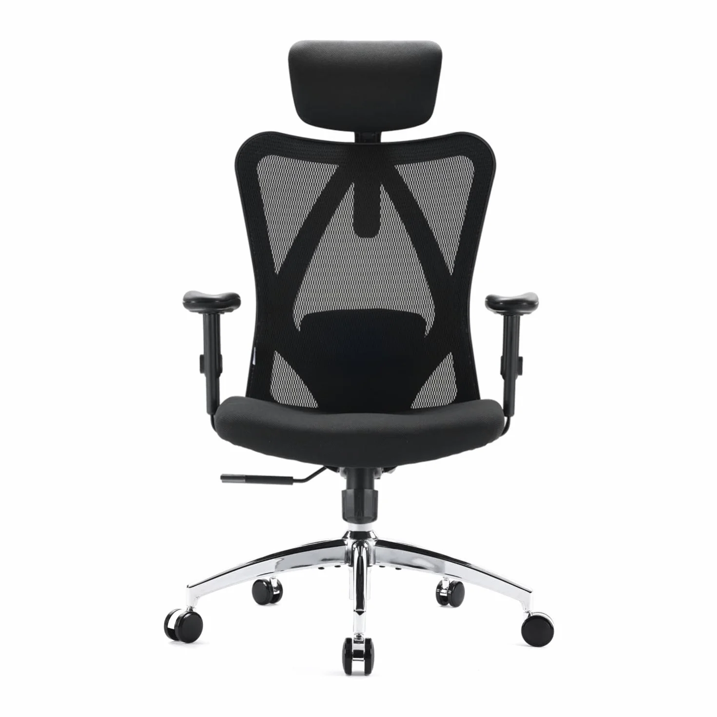 SIHOO M18 Silla Ergonómica de Oficina, Soporte Lumbar Ajustable, Reposacabezas, Apoyabrazos, Malla Giratoria, 150 kg
